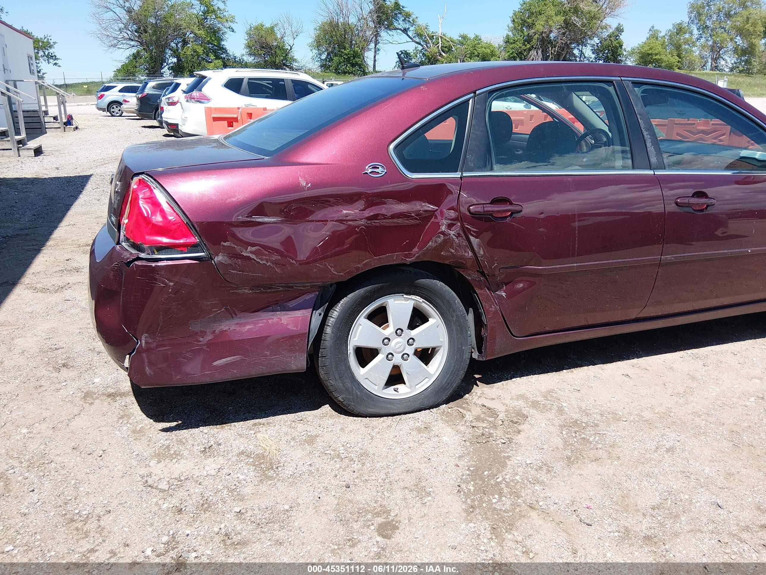 2007 Chevrolet Impala Lt Purple vin: 2G1WT58KX79241125