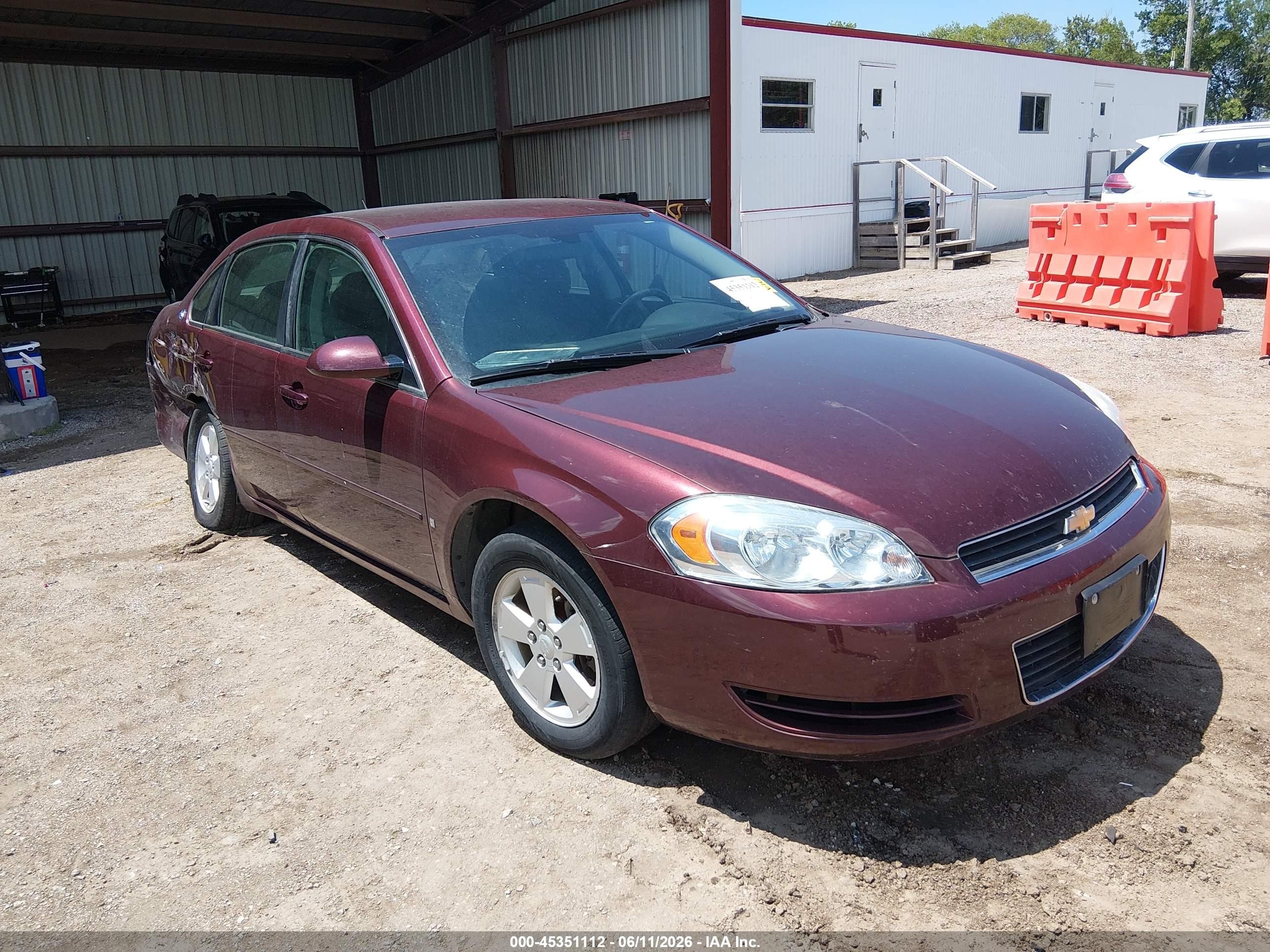2007 Chevrolet Impala Lt Фиолетовый vin: 2G1WT58KX79241125