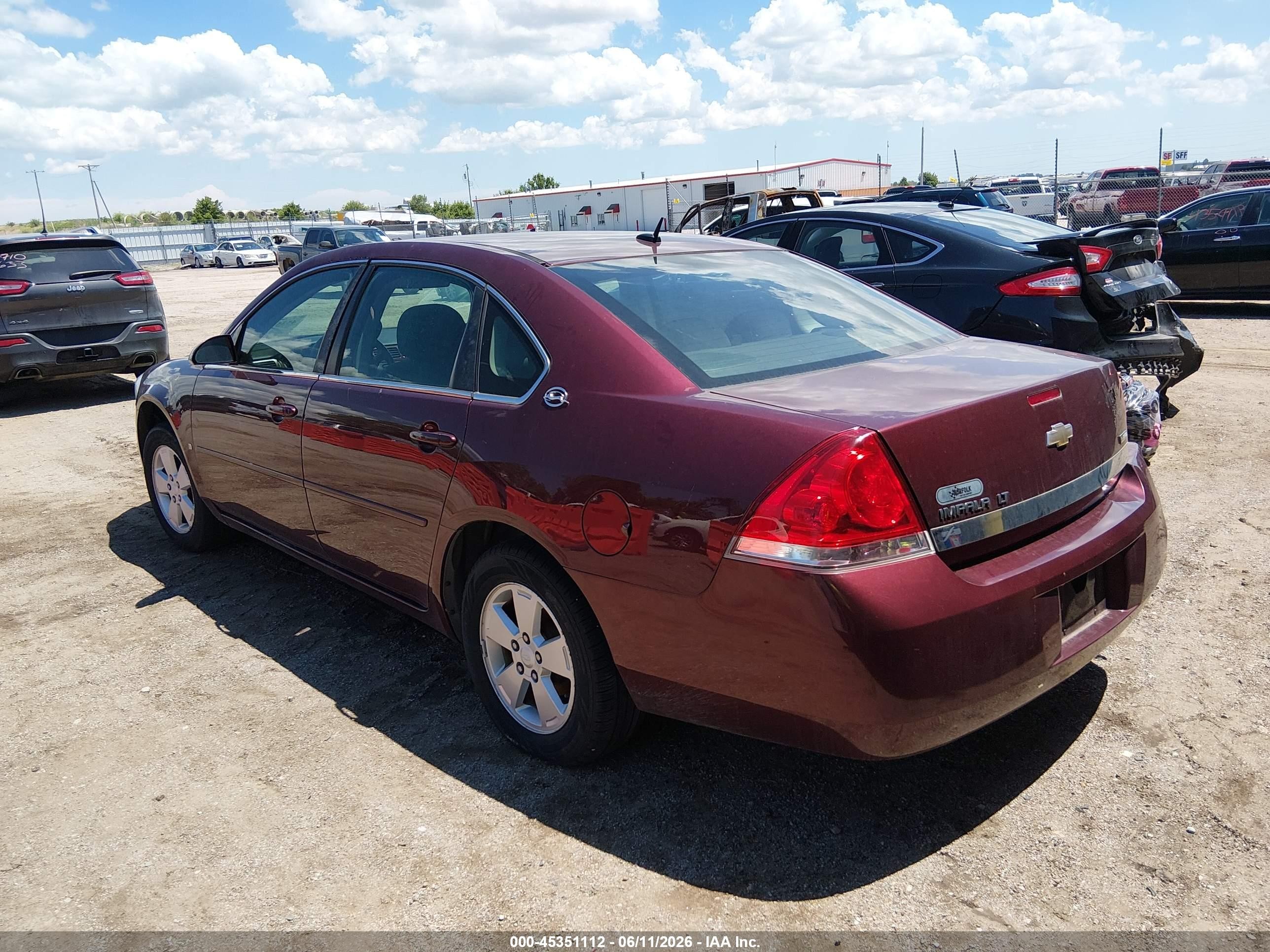 2007 Chevrolet Impala Lt Purple vin: 2G1WT58KX79241125
