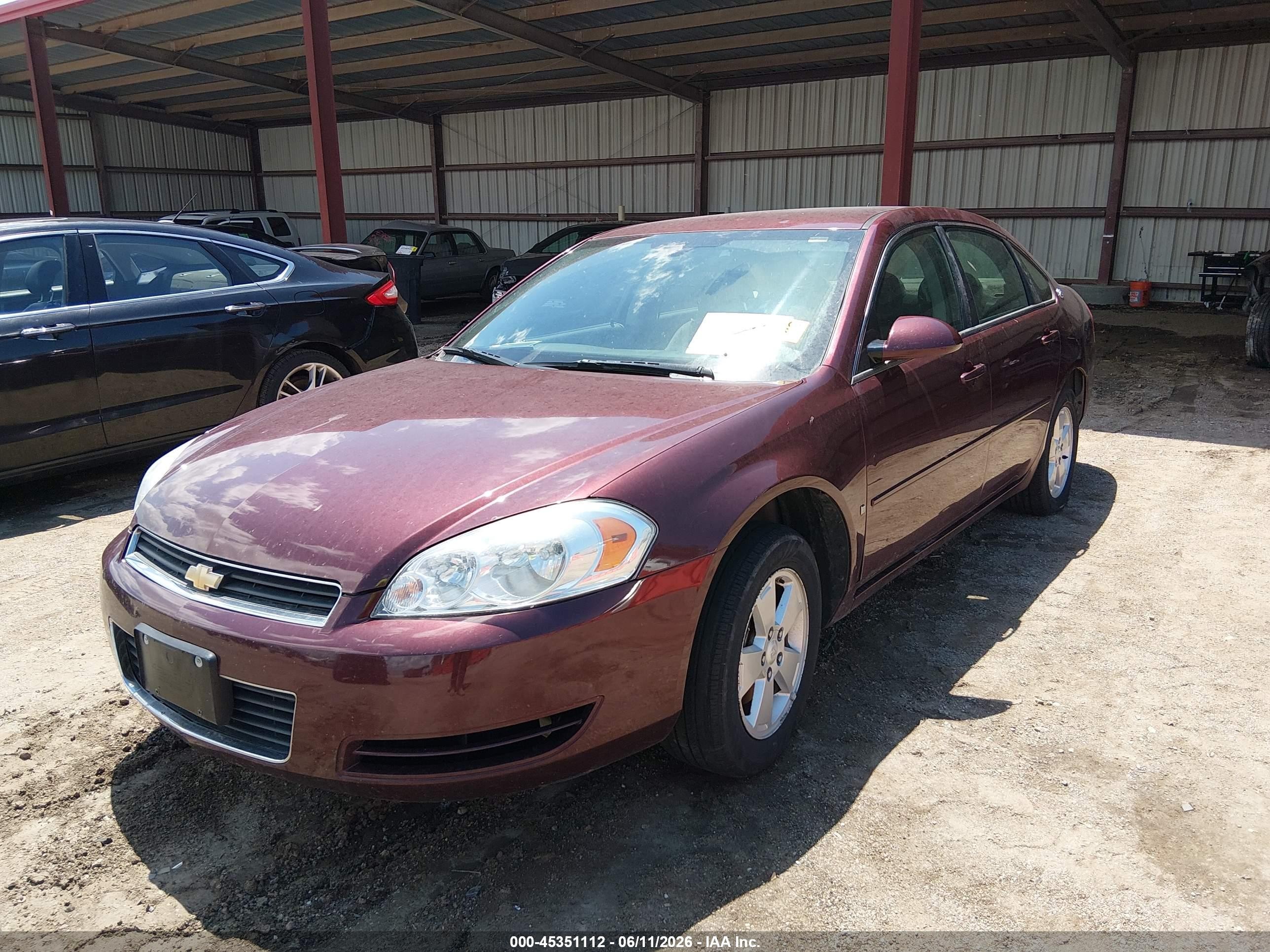 2007 Chevrolet Impala Lt Purple vin: 2G1WT58KX79241125