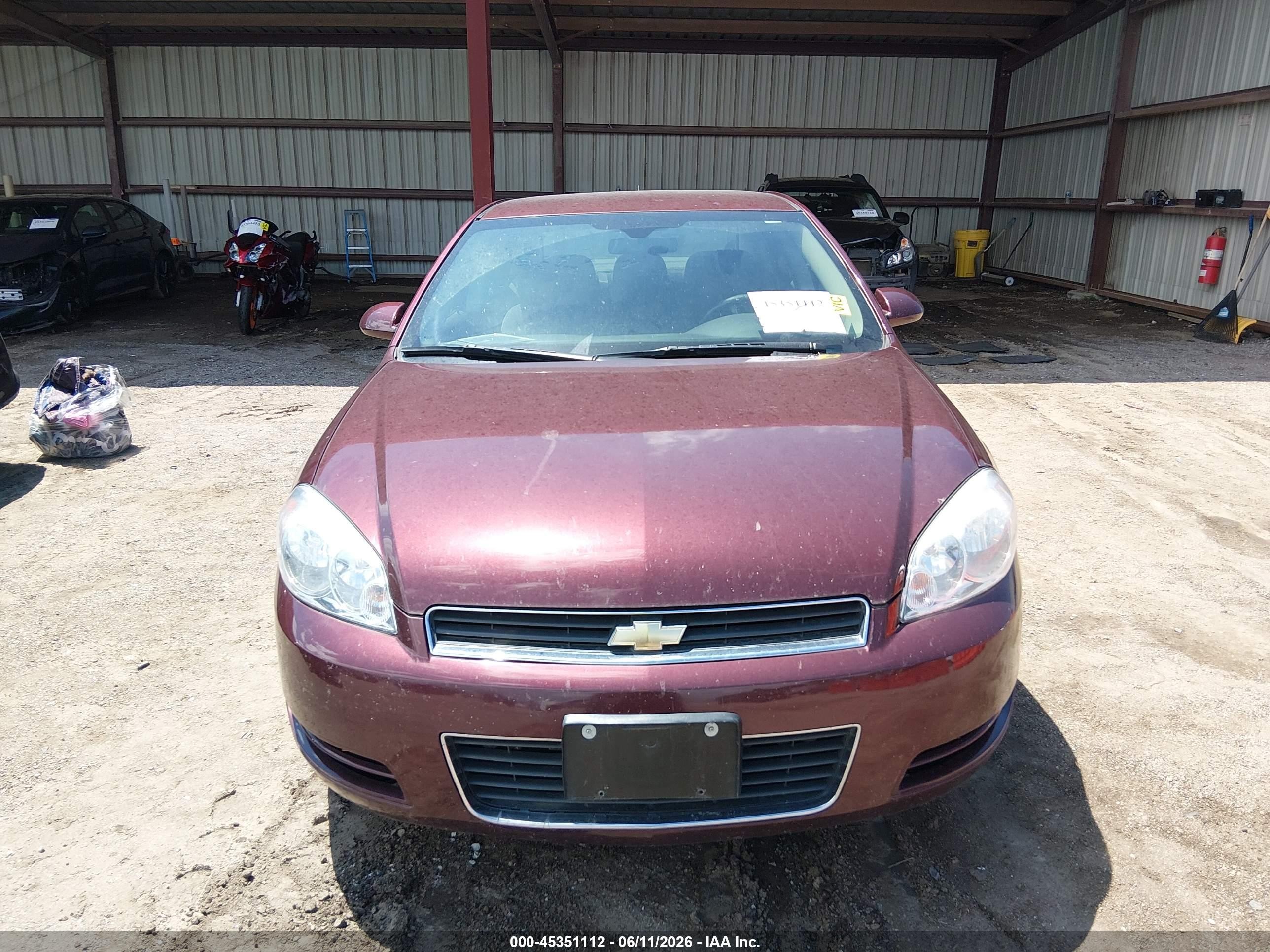 2007 Chevrolet Impala Lt Purple vin: 2G1WT58KX79241125