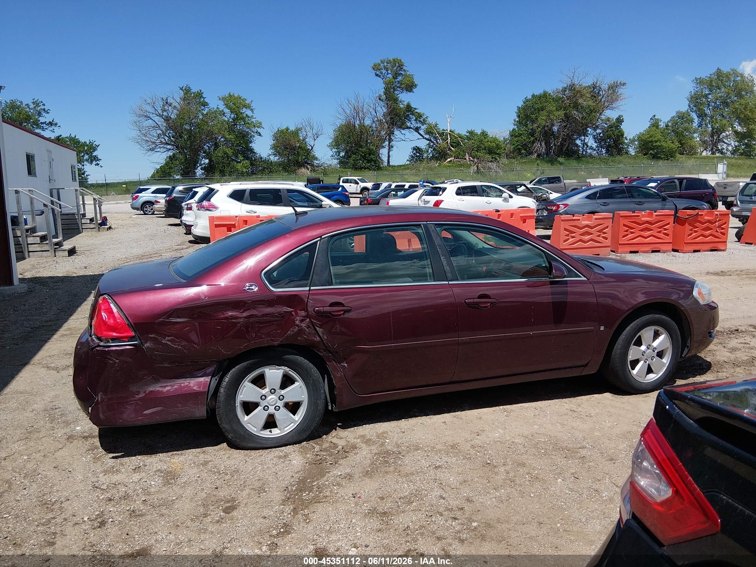 2007 Chevrolet Impala Lt Purple vin: 2G1WT58KX79241125