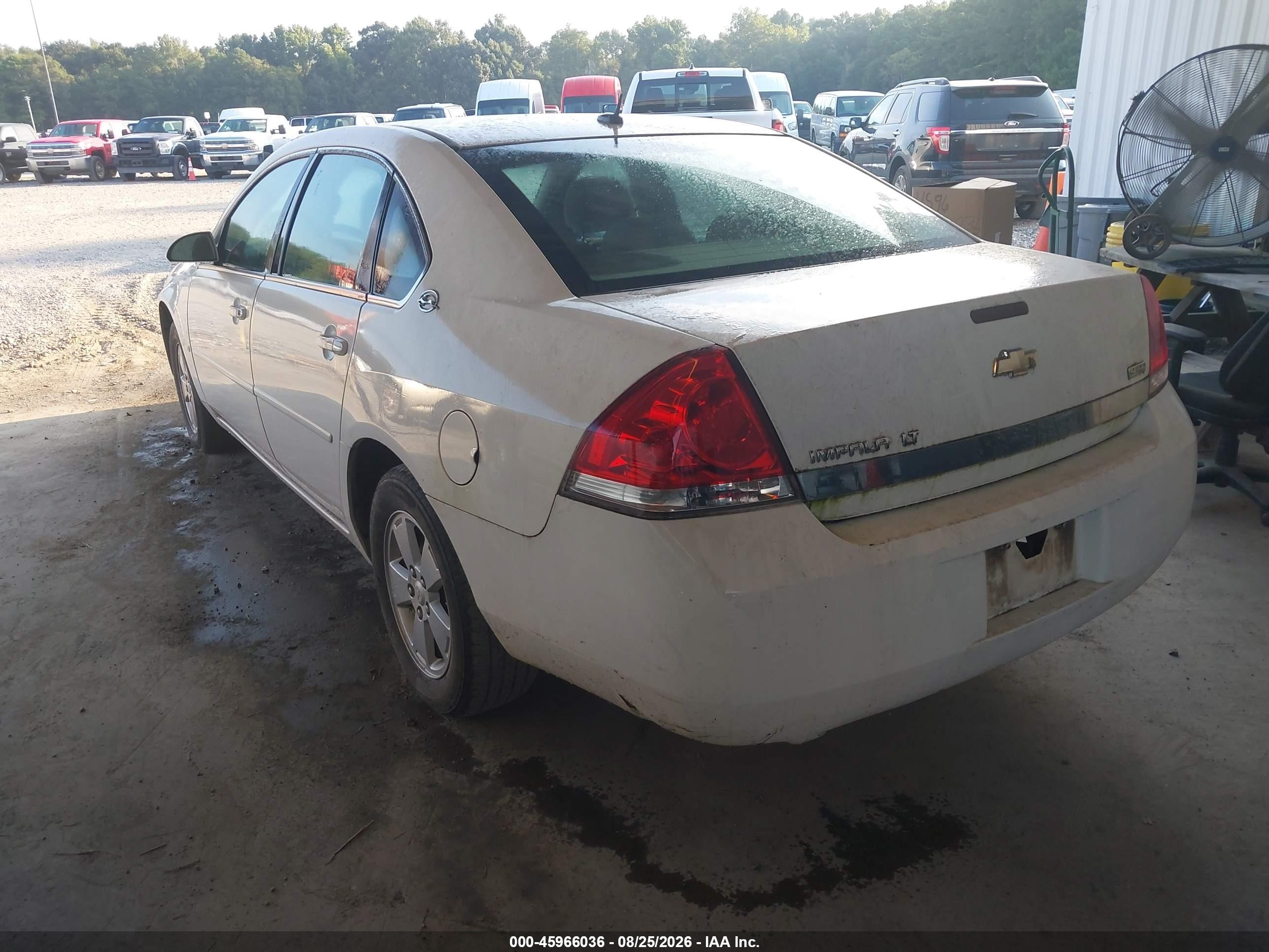 2007 Chevrolet Impala 3.5l Lt White vin: 2G1WT58KX79262315