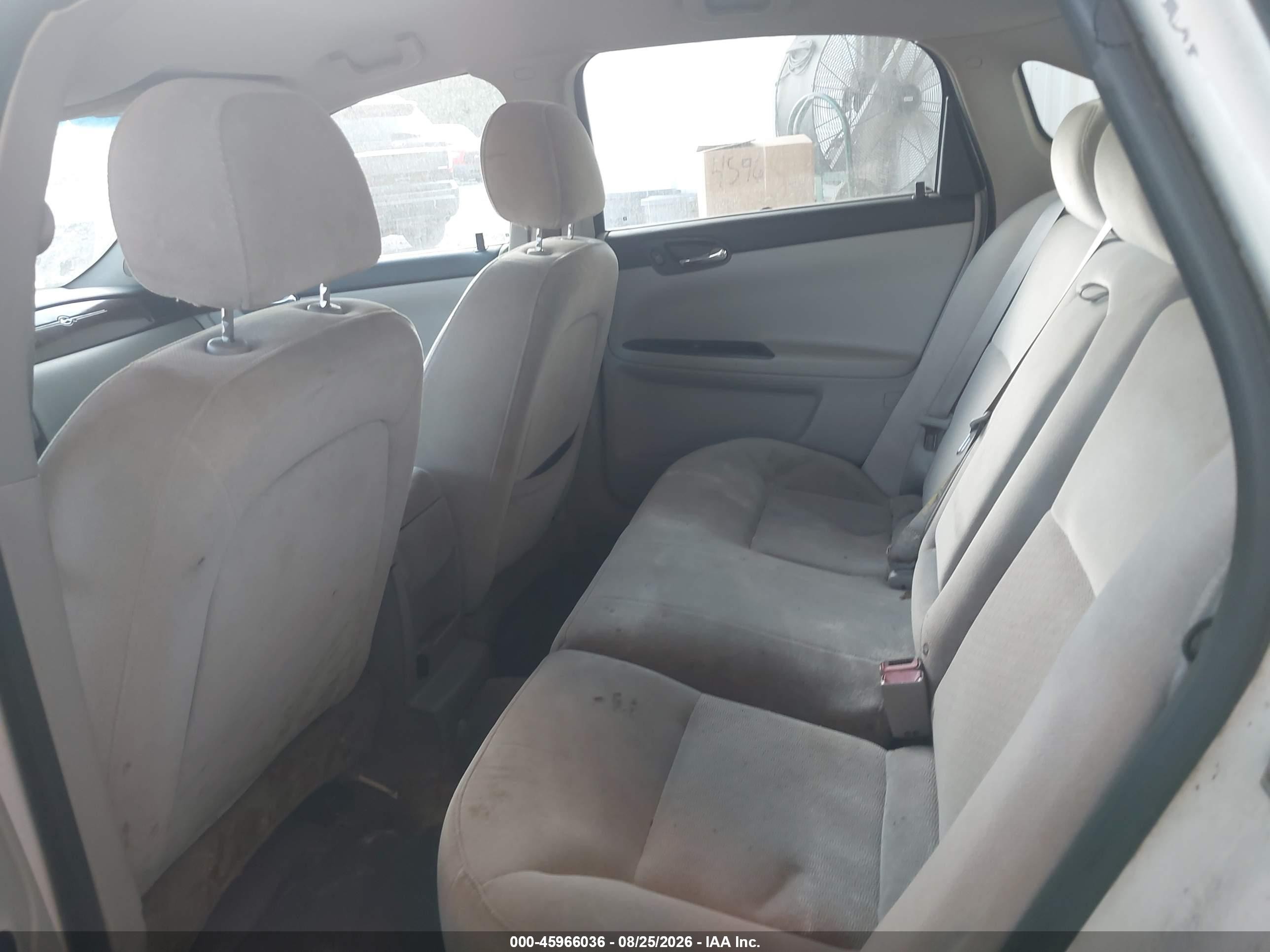 2007 Chevrolet Impala 3.5l Lt White vin: 2G1WT58KX79262315