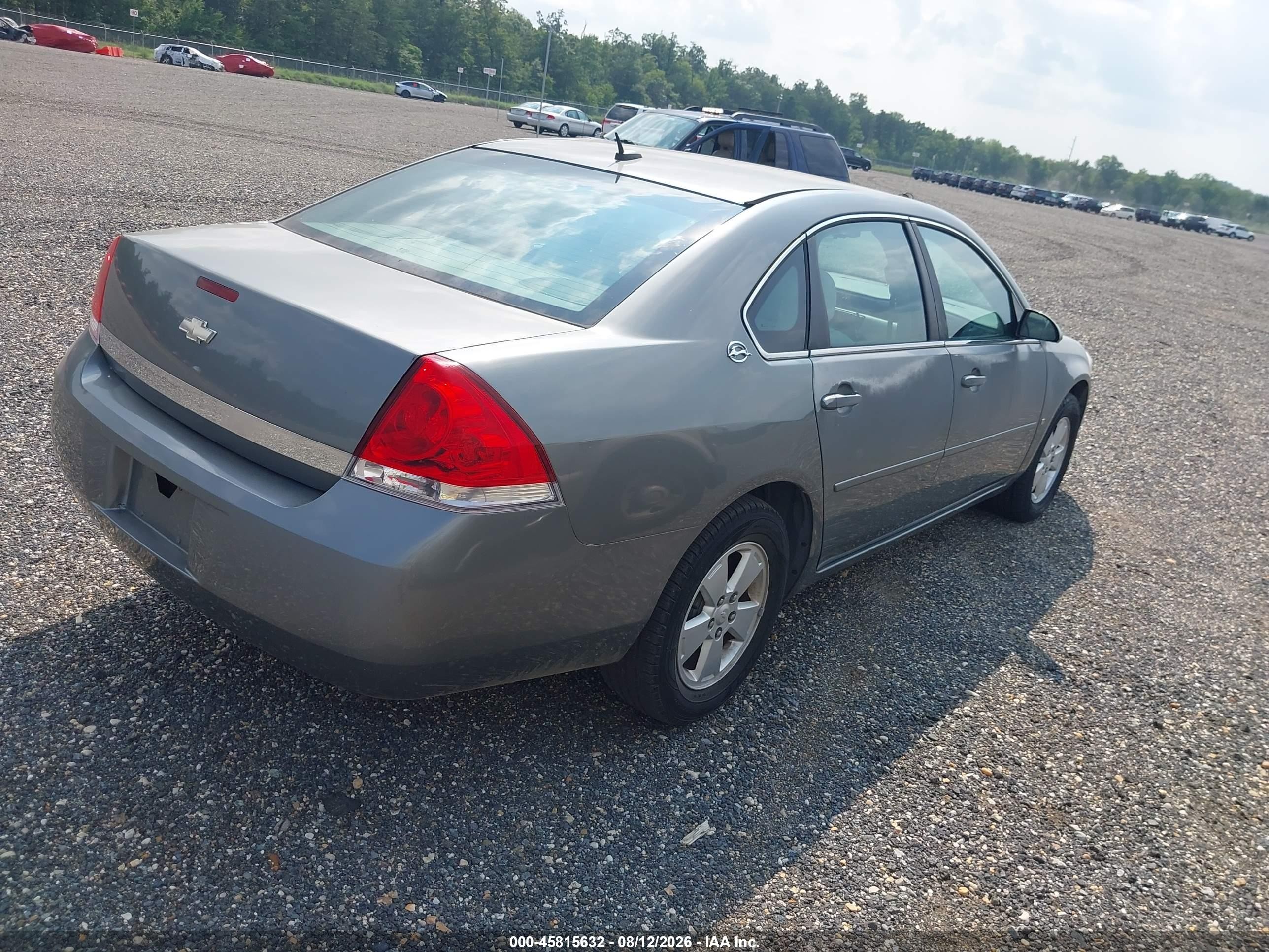 2007 Chevrolet Impala 3.5l Lt Gray vin: 2G1WT58KX79409801