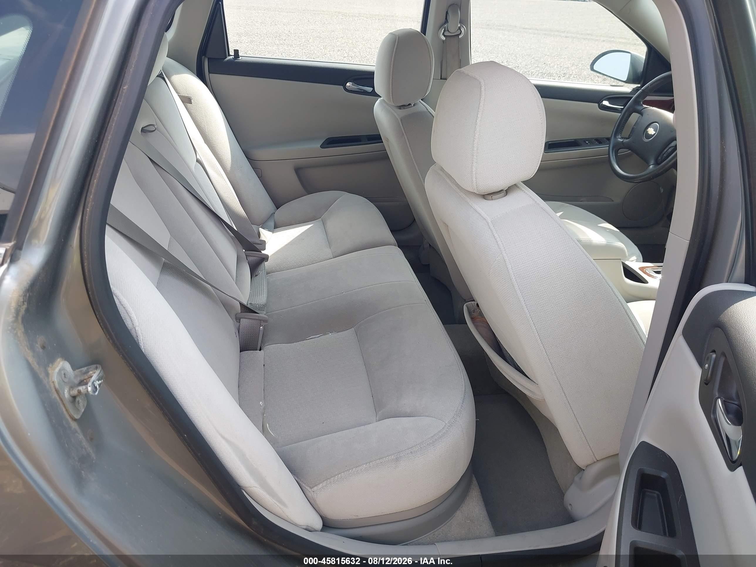 2007 Chevrolet Impala 3.5l Lt Gray vin: 2G1WT58KX79409801