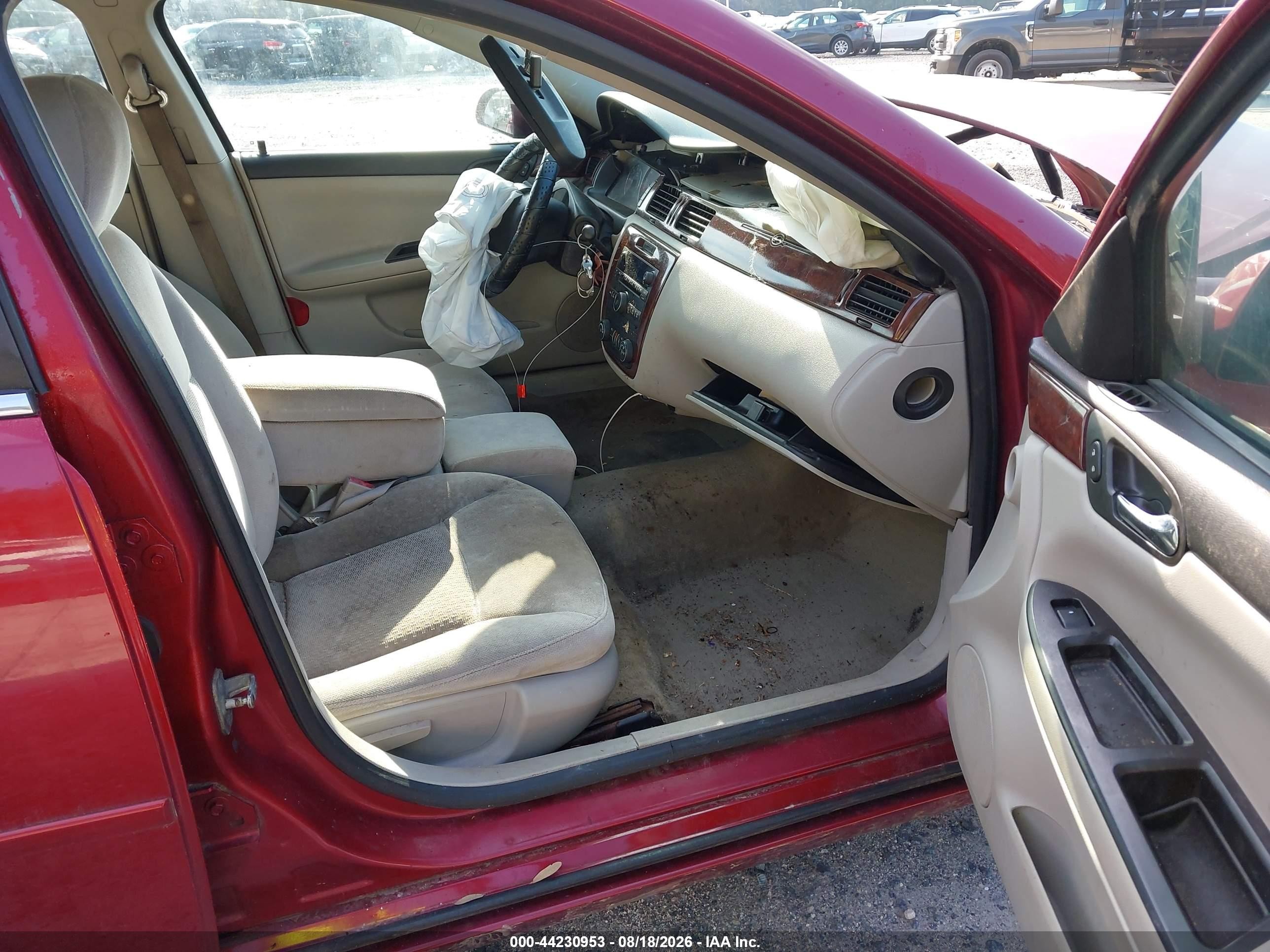 2008 Chevrolet Impala Lt Красный vin: 2G1WT58KX81232523