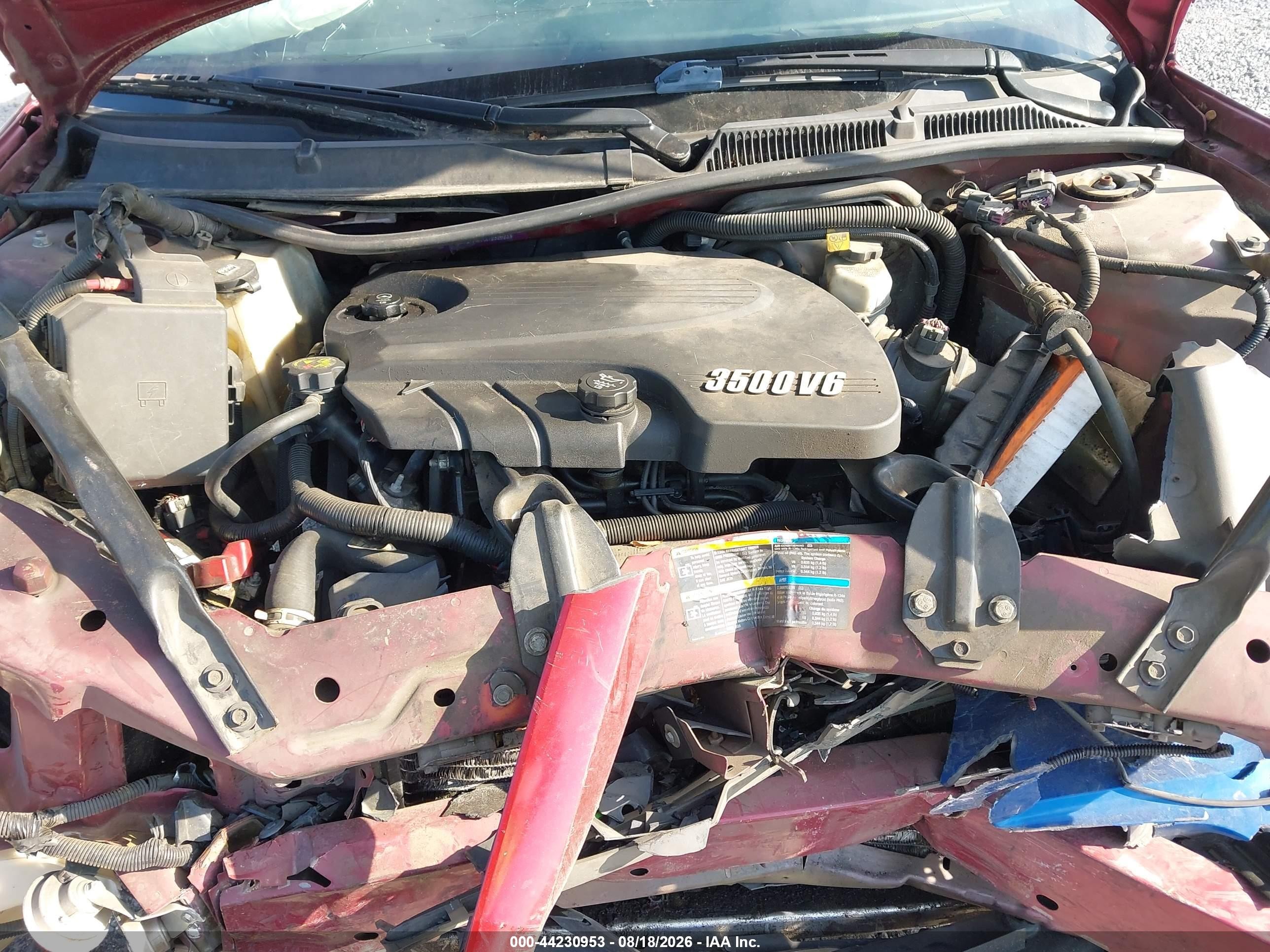2008 Chevrolet Impala Lt Красный vin: 2G1WT58KX81232523