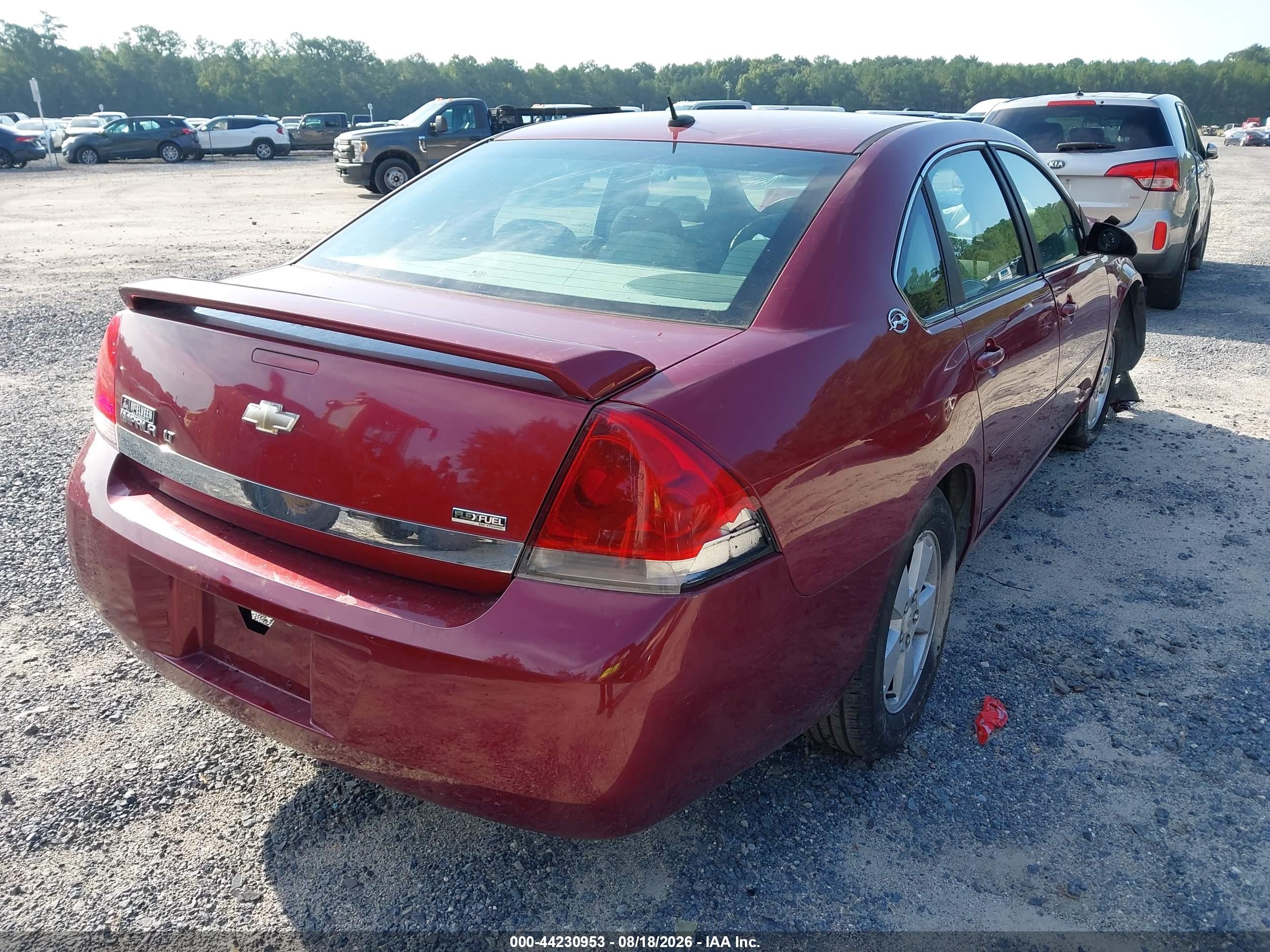 2008 Chevrolet Impala Lt Красный vin: 2G1WT58KX81232523
