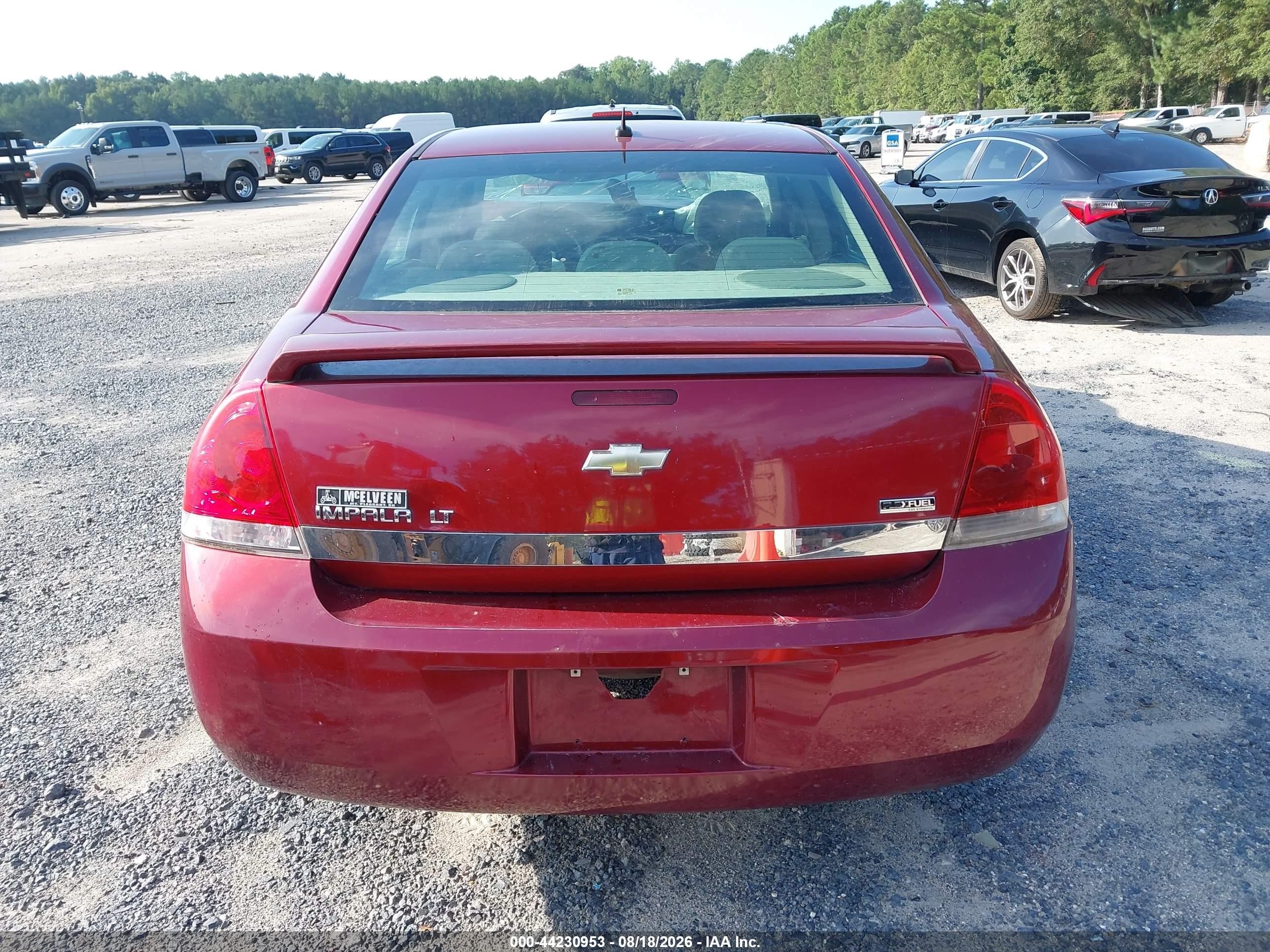 2008 Chevrolet Impala Lt Красный vin: 2G1WT58KX81232523