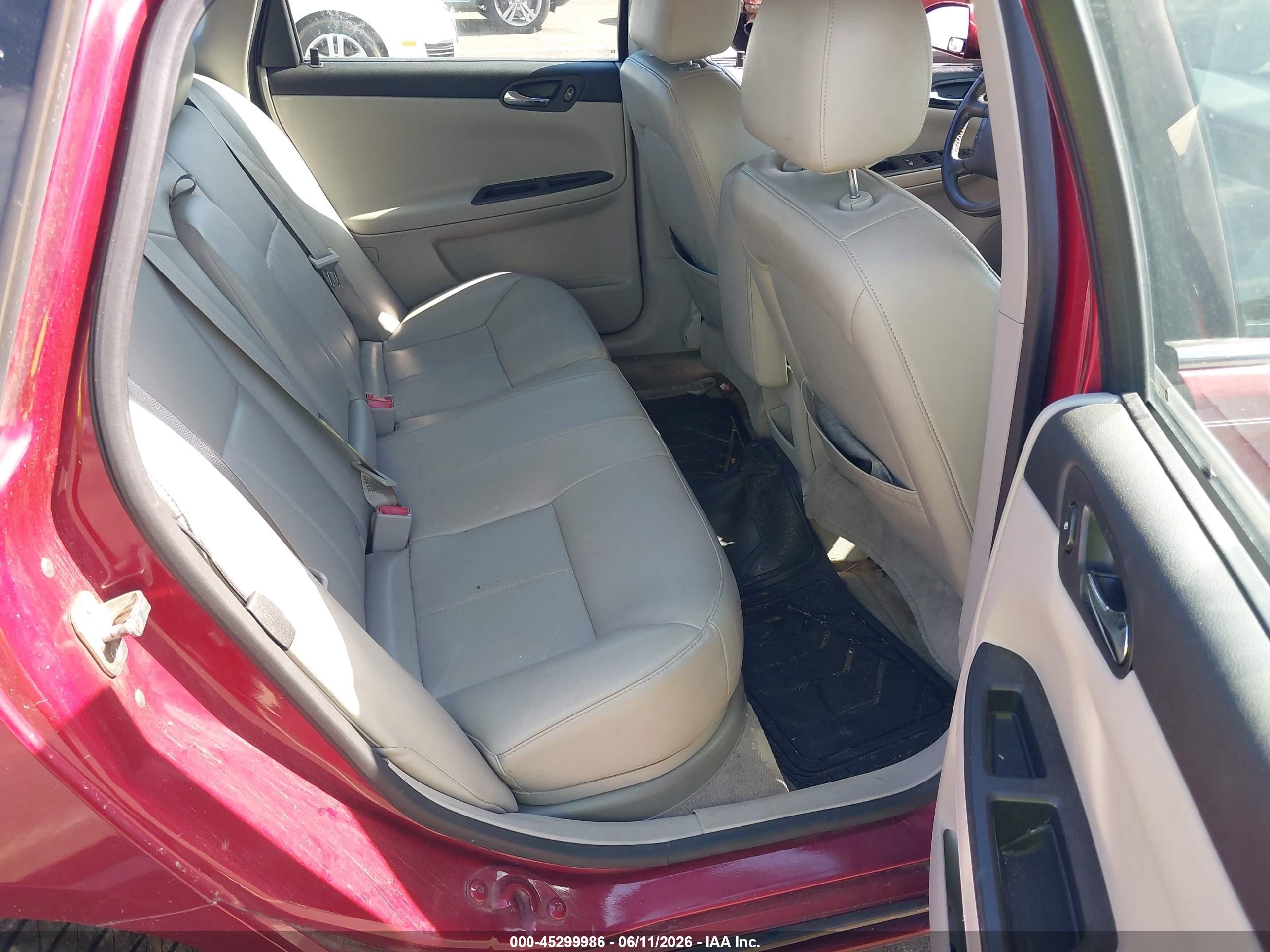 2008 Chevrolet Impala Lt Red vin: 2G1WT58KX89128132