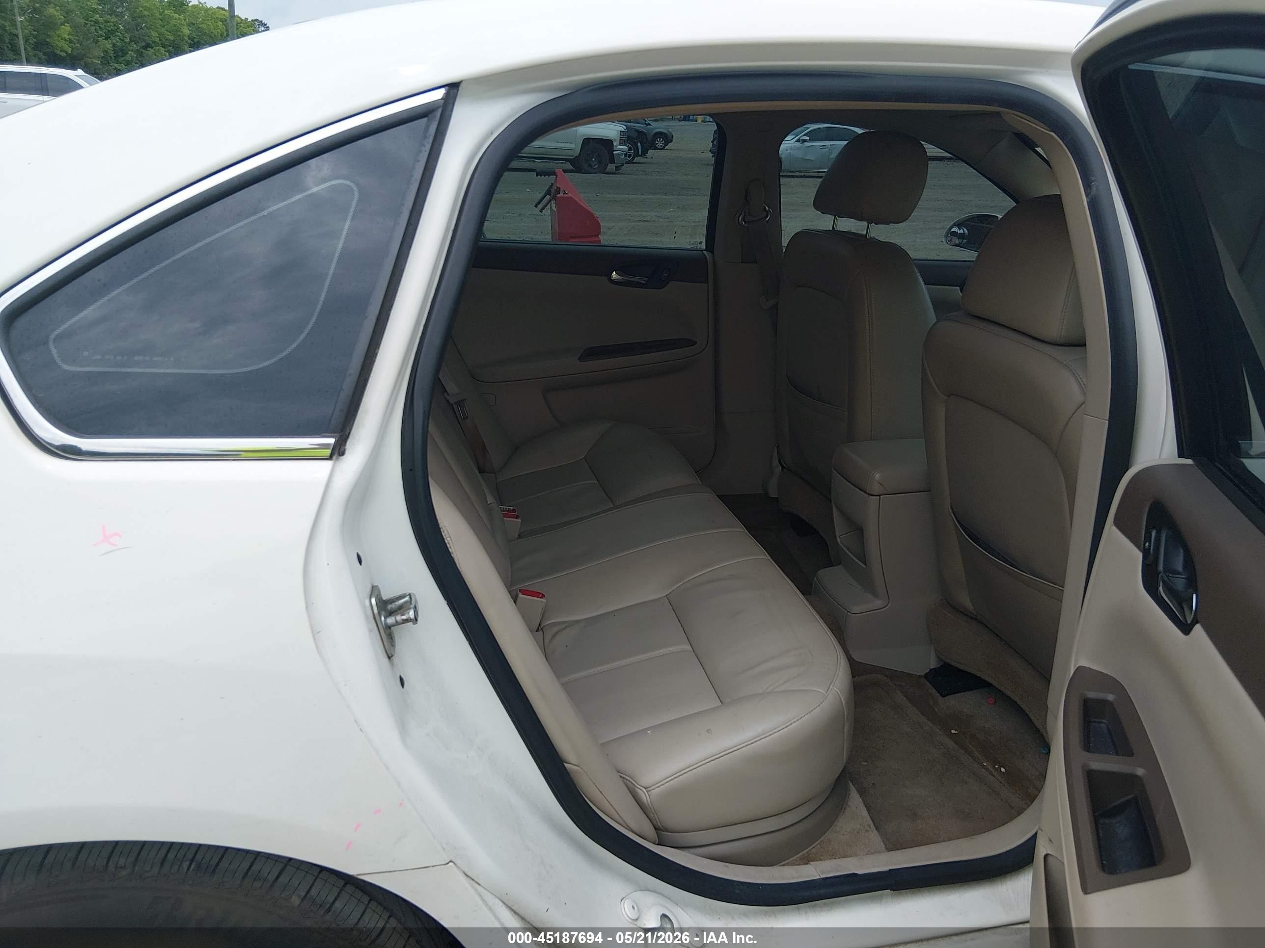 2008 Chevrolet Impala Lt White vin: 2G1WT58KX89140751