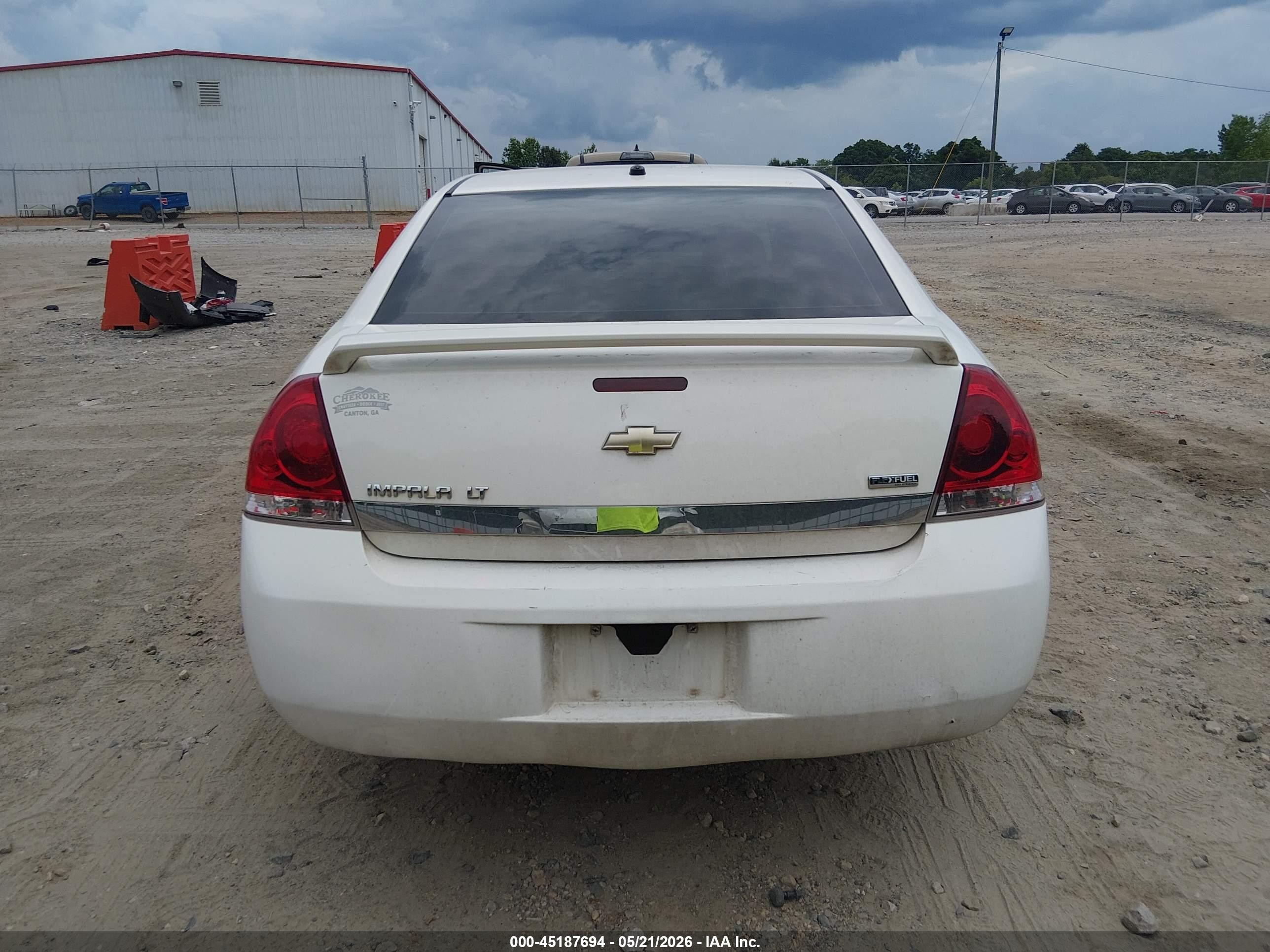 2008 Chevrolet Impala Lt White vin: 2G1WT58KX89140751