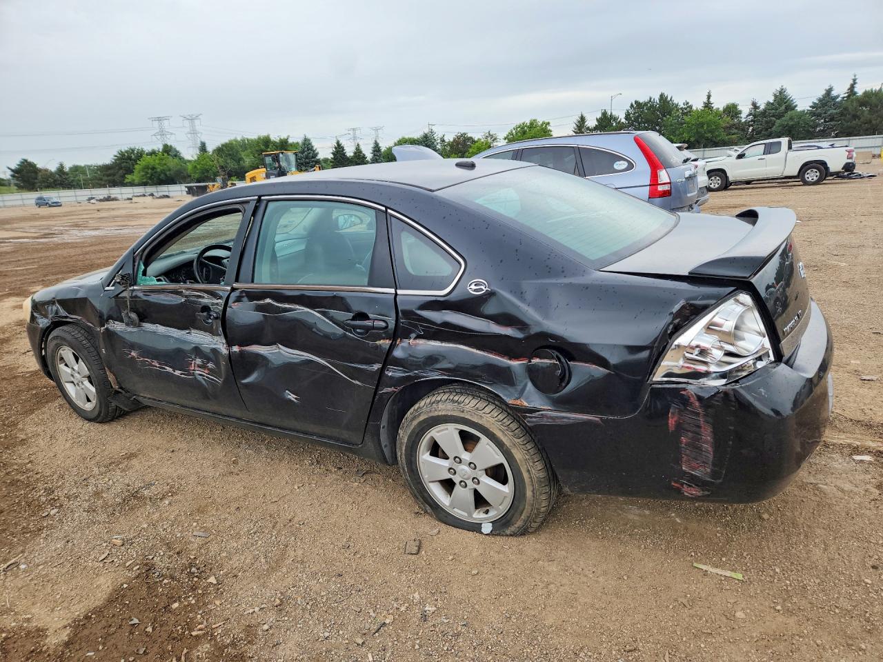 2008 Chevrolet Impala Lt Black vin: 2G1WT58KX89165391