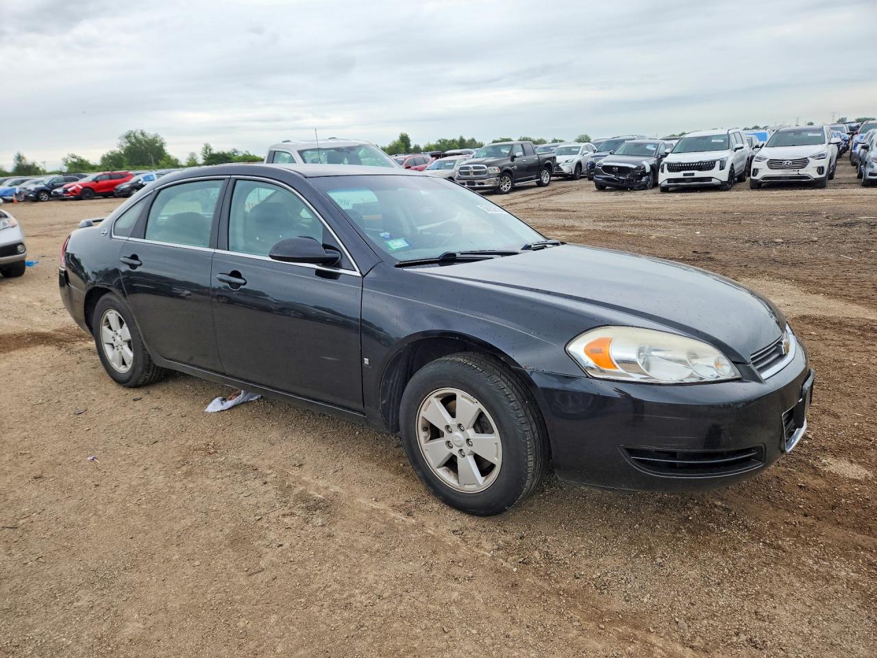 2008 Chevrolet Impala Lt Black vin: 2G1WT58KX89165391