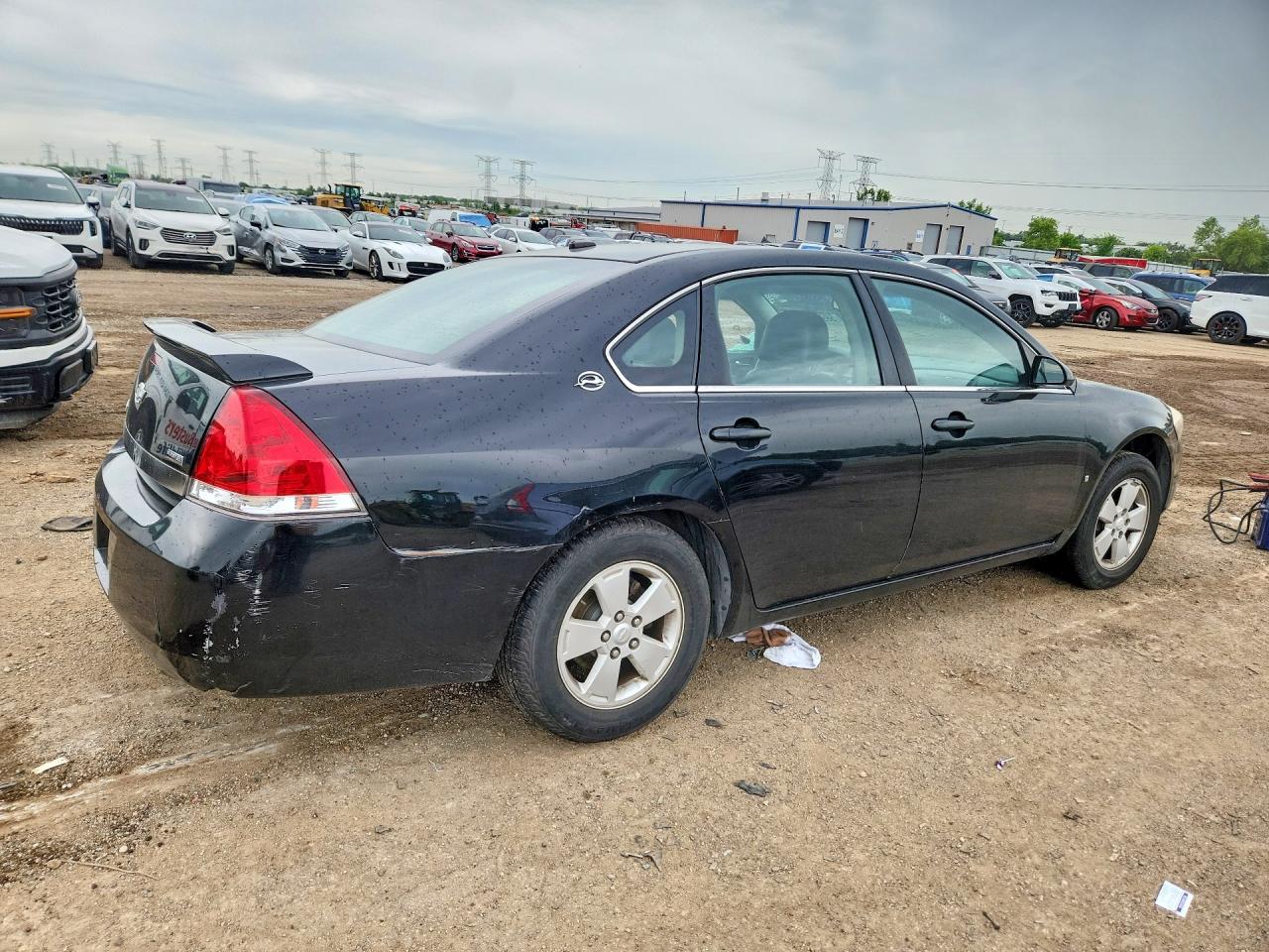 2008 Chevrolet Impala Lt Black vin: 2G1WT58KX89165391