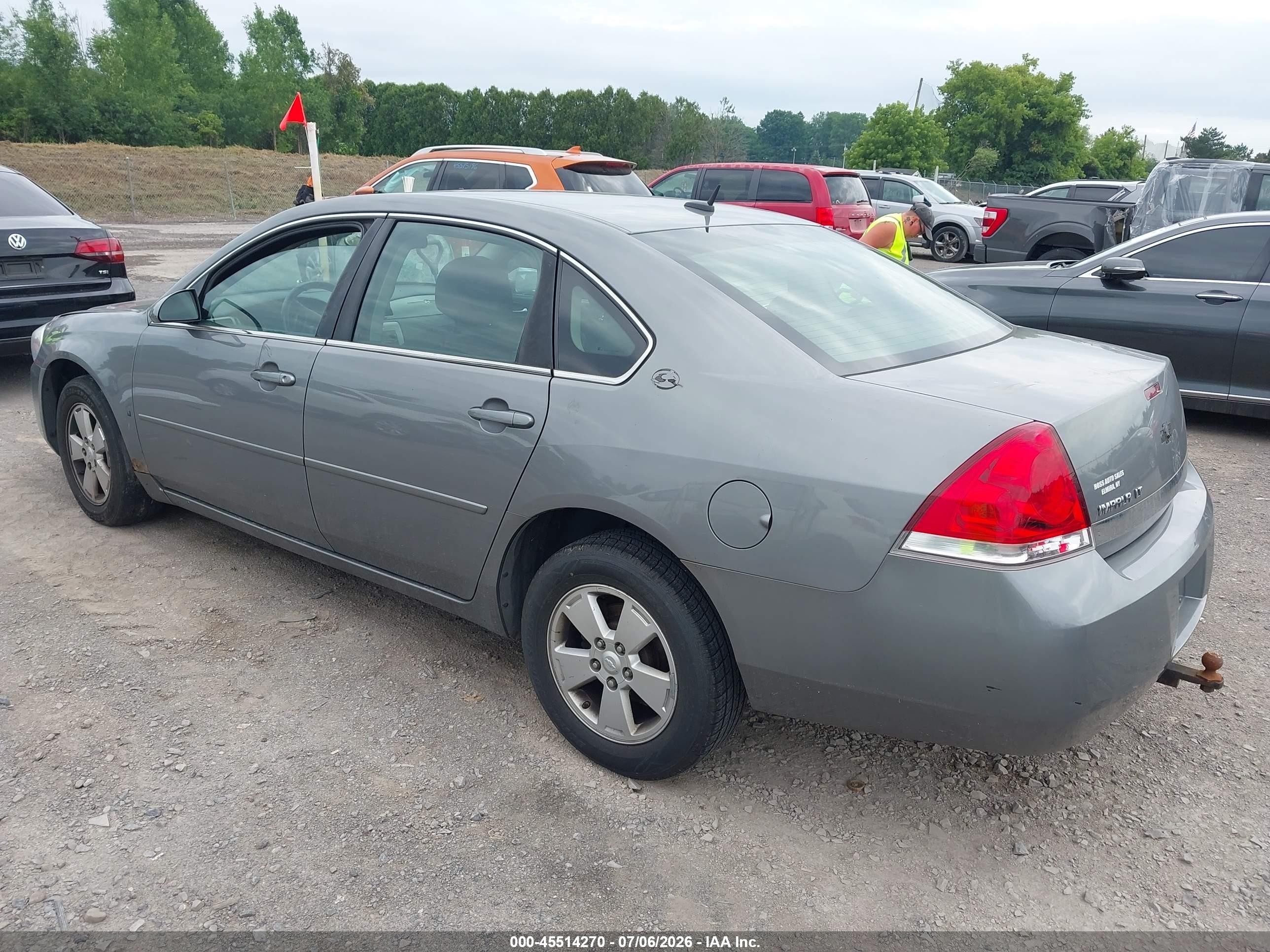 2007 Chevrolet Impala 3.5l Lt Silver vin: 2G1WT58N079133655