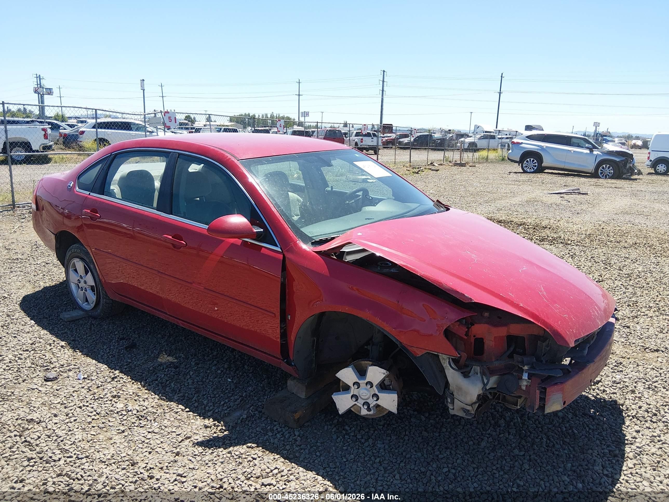 2008 Chevrolet Impala Lt Красный vin: 2G1WT58N089163076