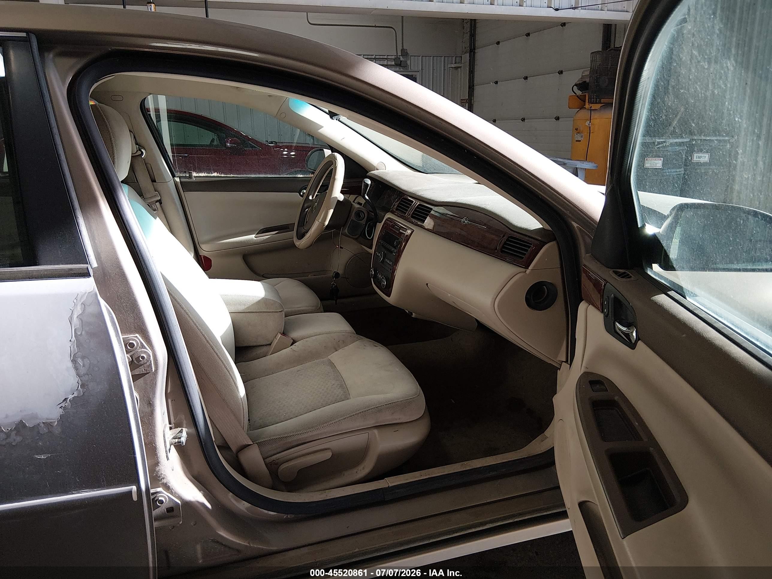2007 Chevrolet Impala 3.5l Lt Tan vin: 2G1WT58N179326106