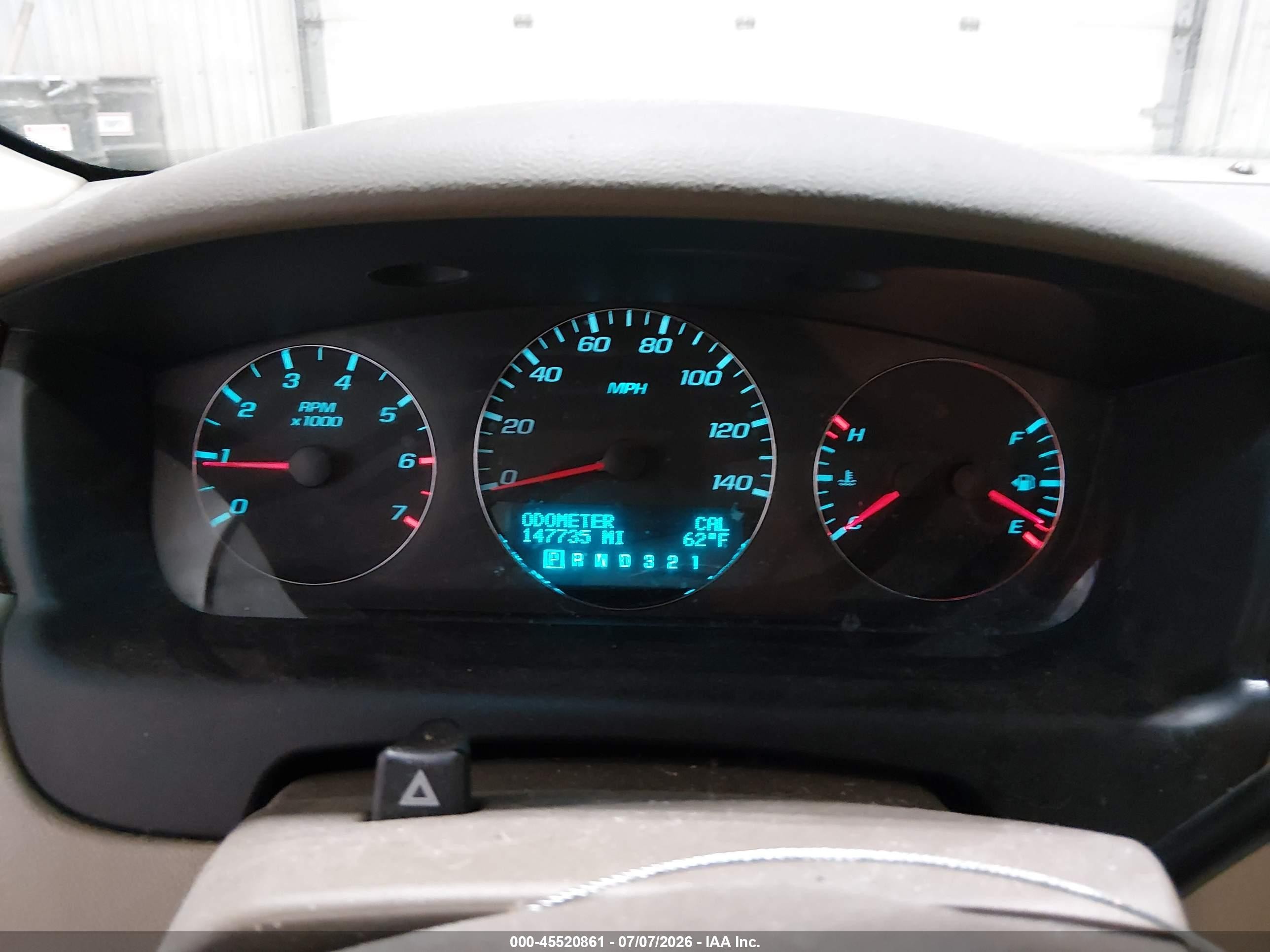 2007 Chevrolet Impala 3.5l Lt Tan vin: 2G1WT58N179326106