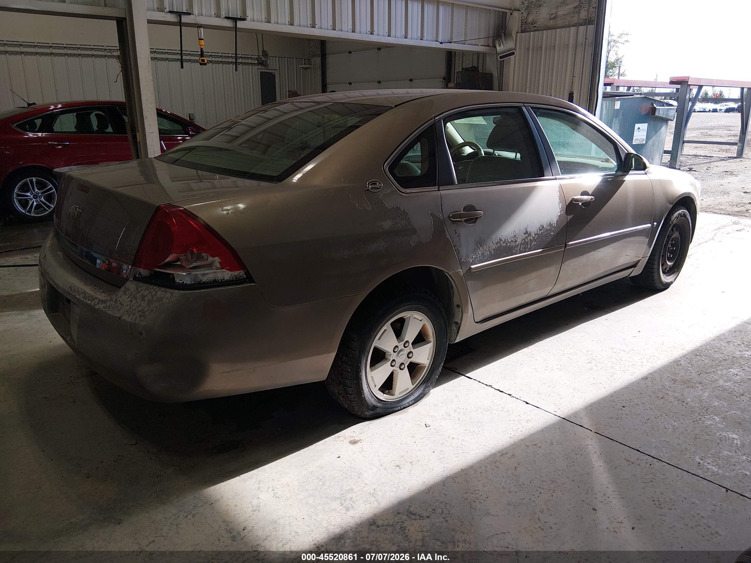 2007 Chevrolet Impala 3.5l Lt Tan vin: 2G1WT58N179326106