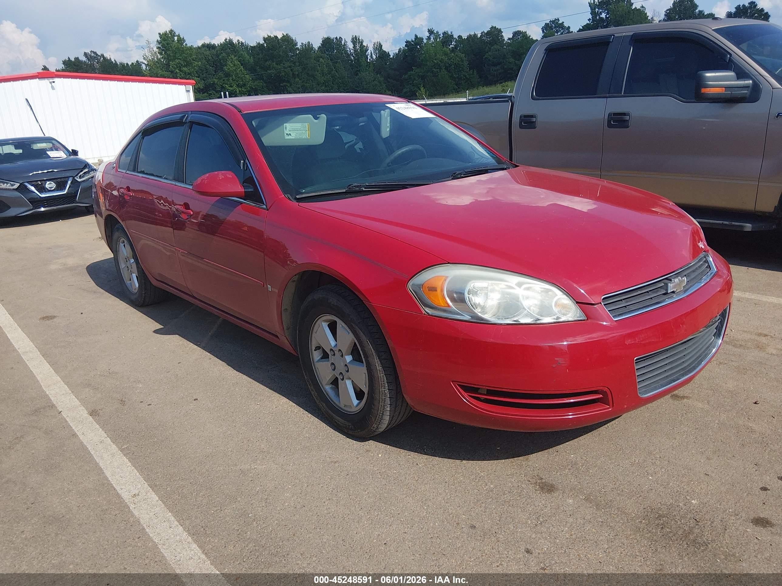 2008 Chevrolet Impala Lt Red vin: 2G1WT58N189100861