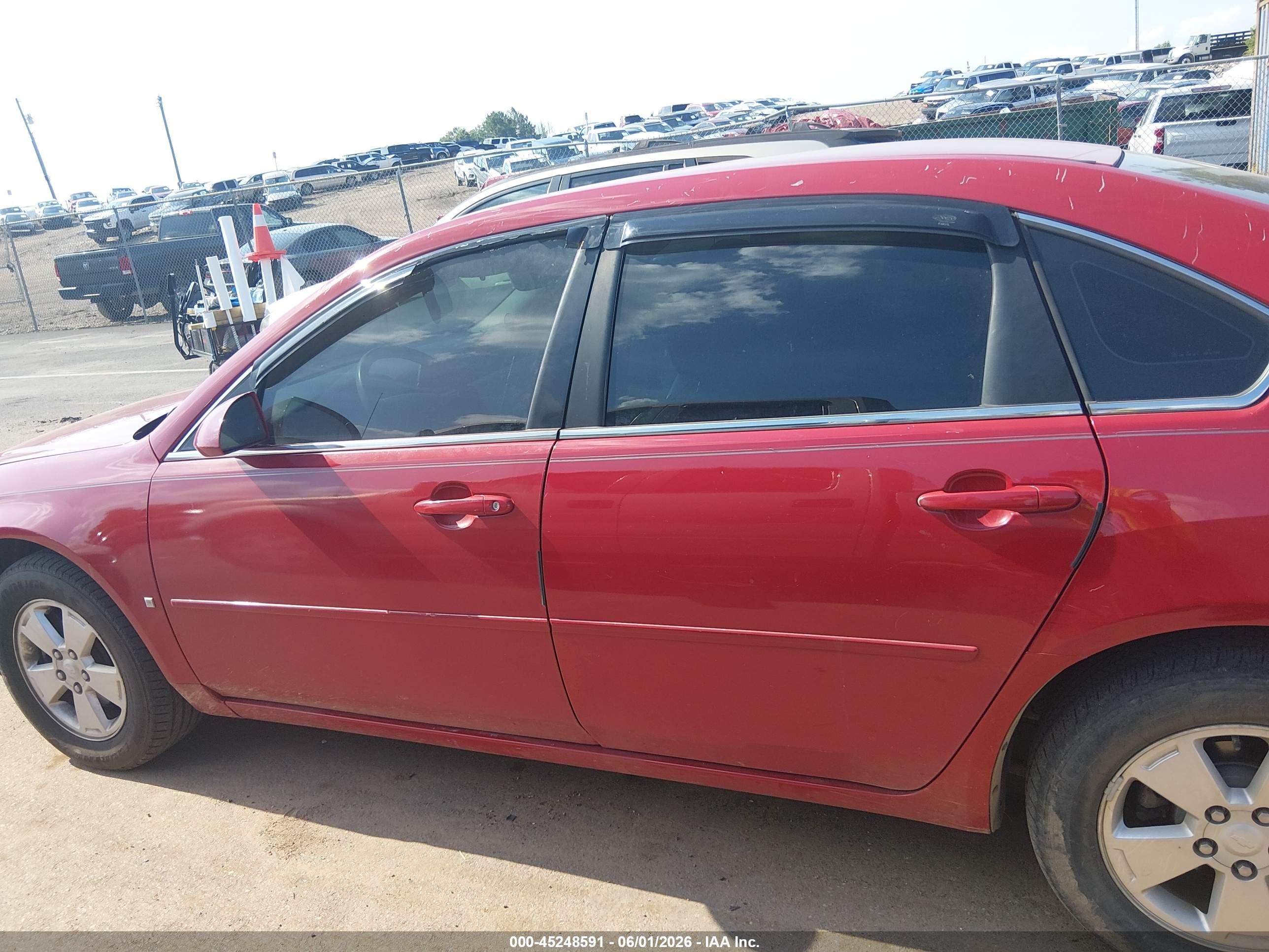 2008 Chevrolet Impala Lt Красный vin: 2G1WT58N189100861