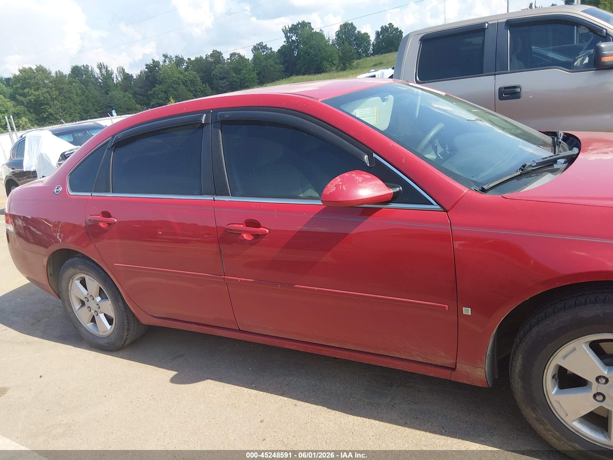 2008 Chevrolet Impala Lt Красный vin: 2G1WT58N189100861