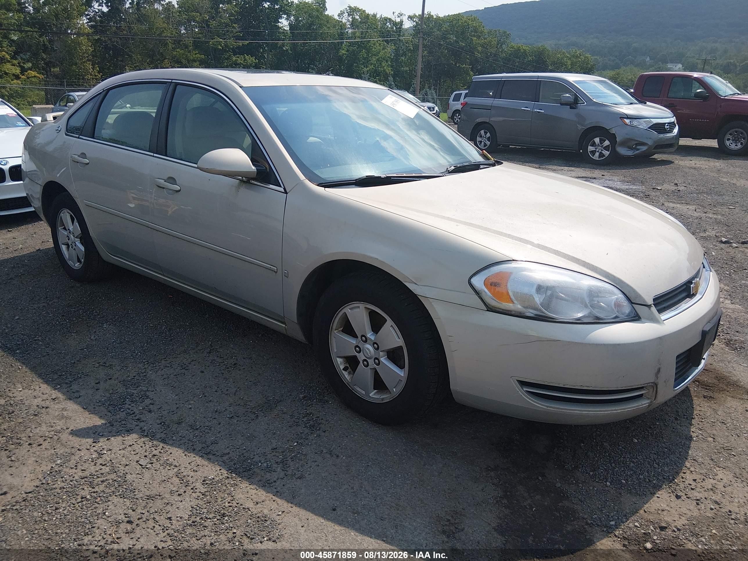 2008 Chevrolet Impala Lt Gold vin: 2G1WT58N189230803