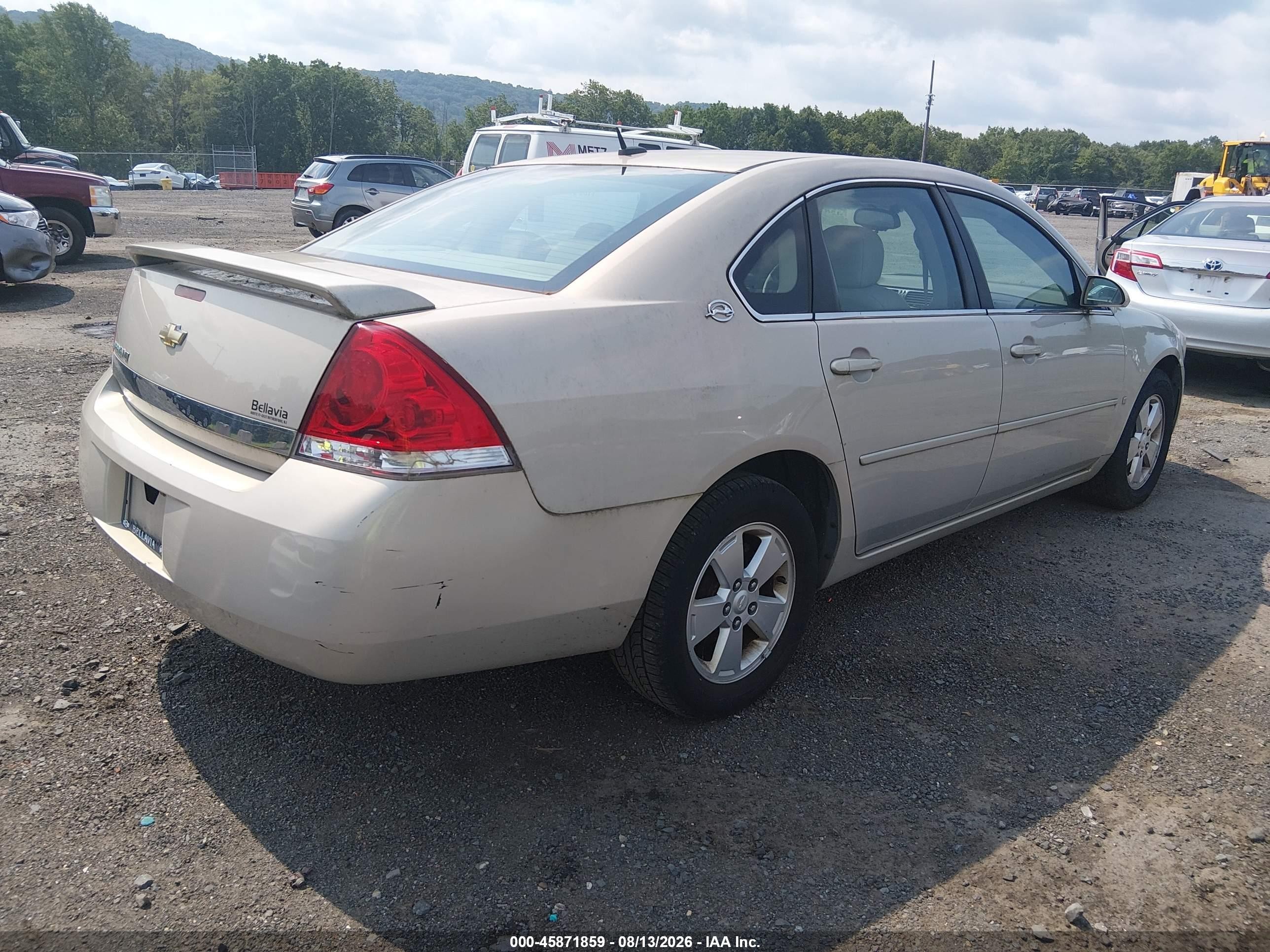 2008 Chevrolet Impala Lt Золотой vin: 2G1WT58N189230803