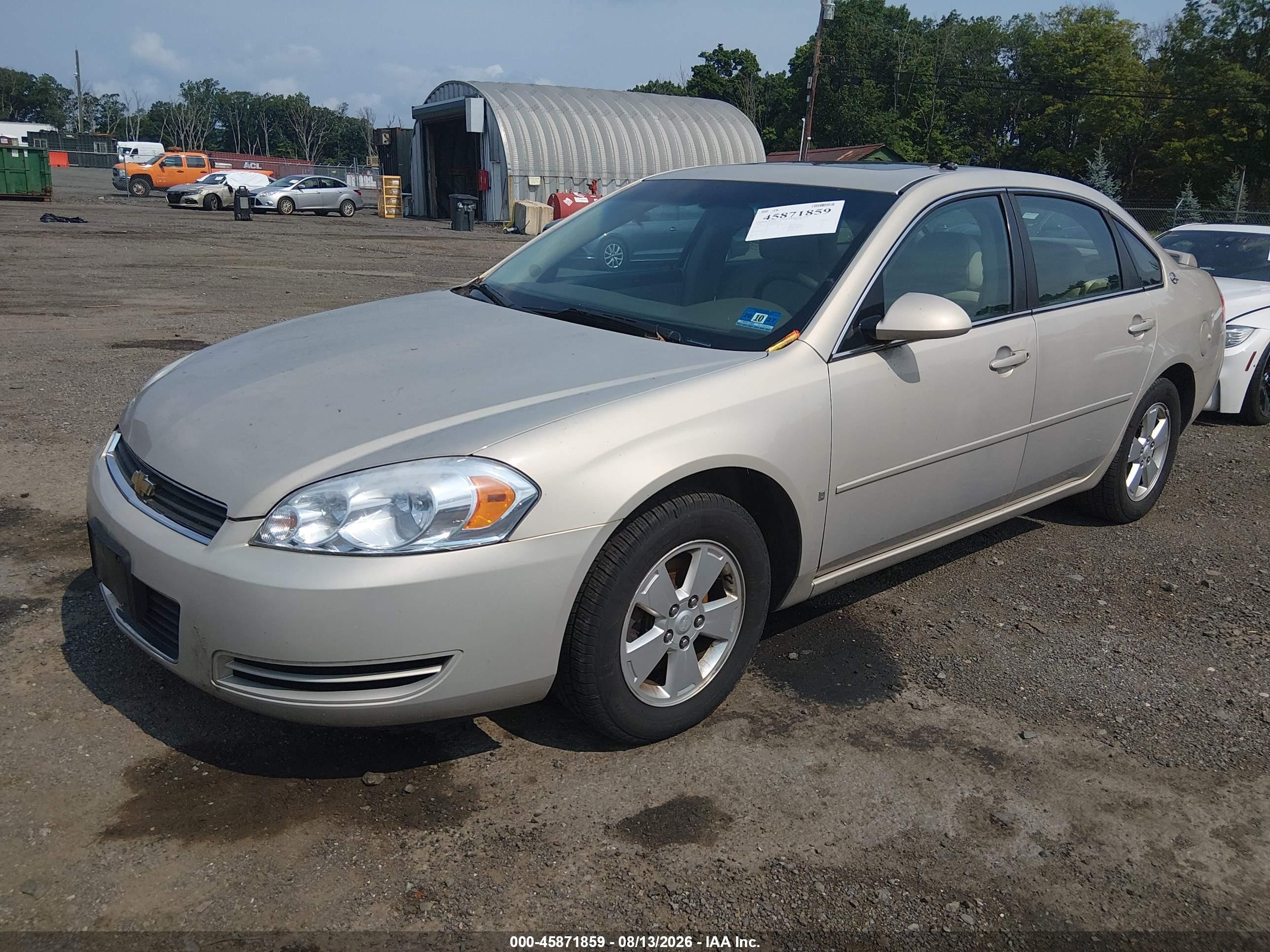 2008 Chevrolet Impala Lt Золотой vin: 2G1WT58N189230803