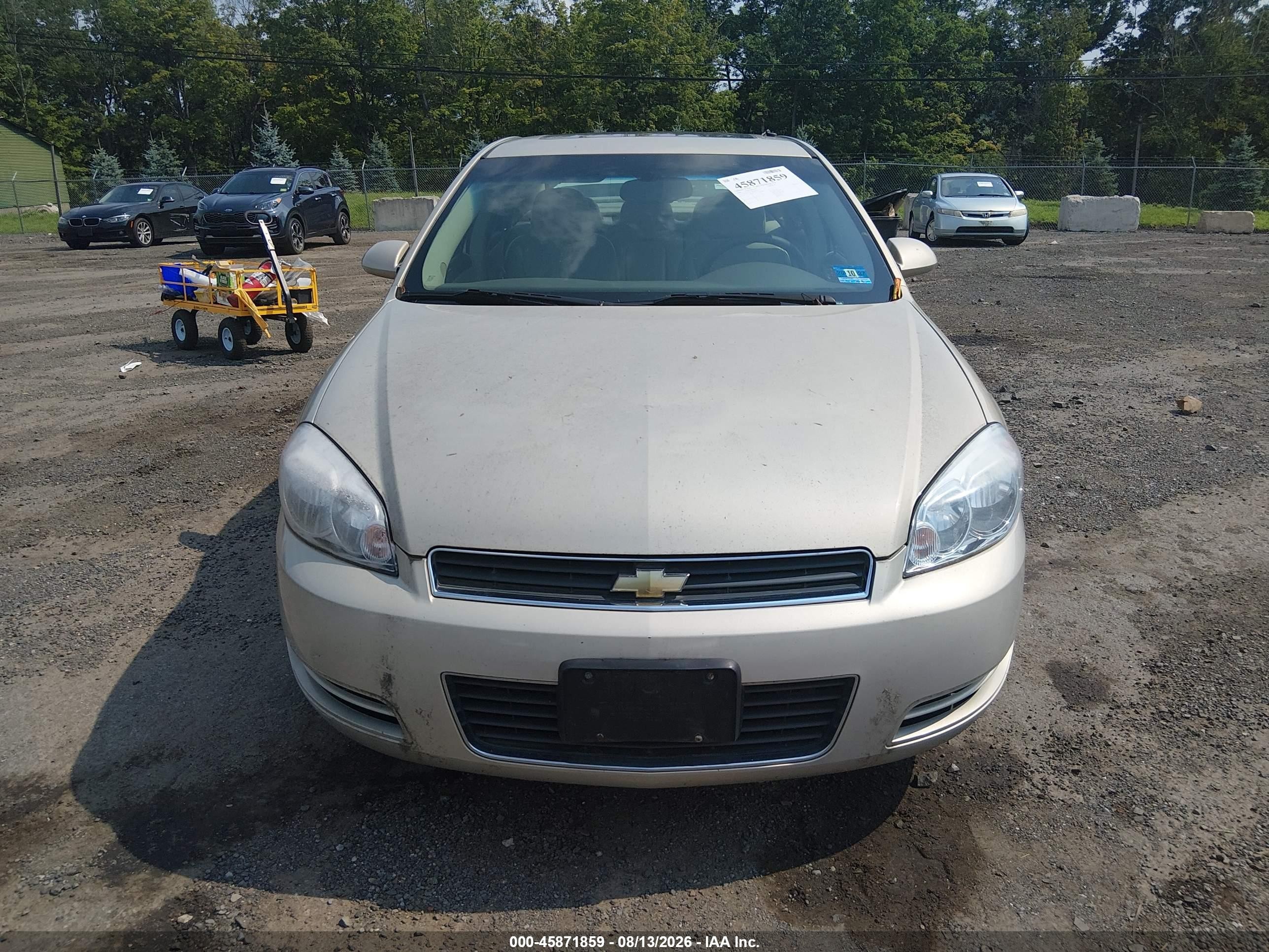 2008 Chevrolet Impala Lt Золотой vin: 2G1WT58N189230803