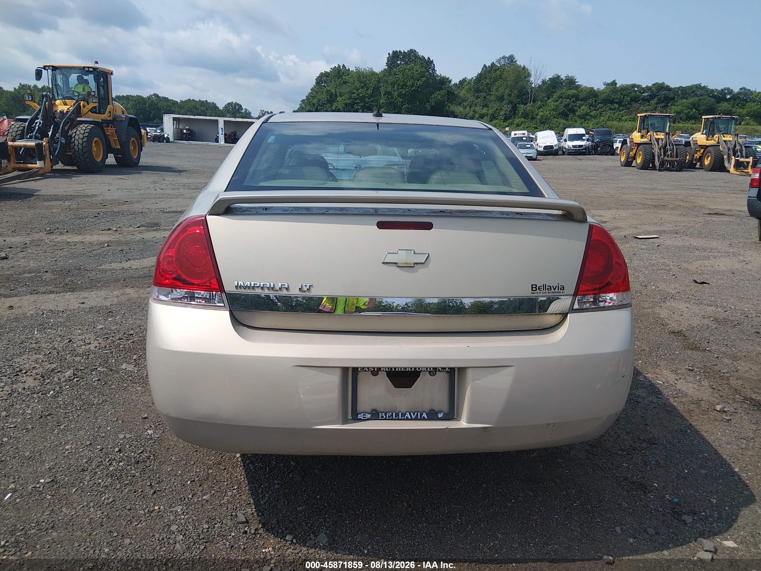 2008 Chevrolet Impala Lt Золотой vin: 2G1WT58N189230803