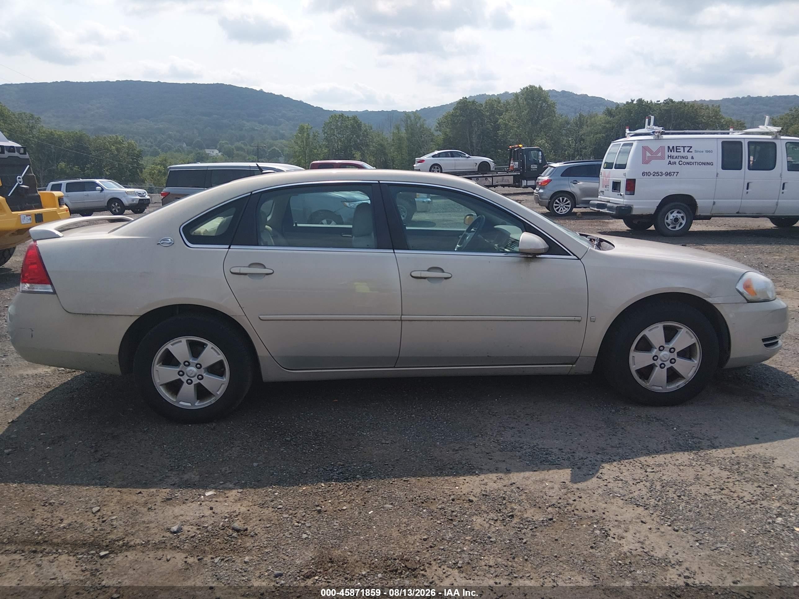 2008 Chevrolet Impala Lt Золотой vin: 2G1WT58N189230803