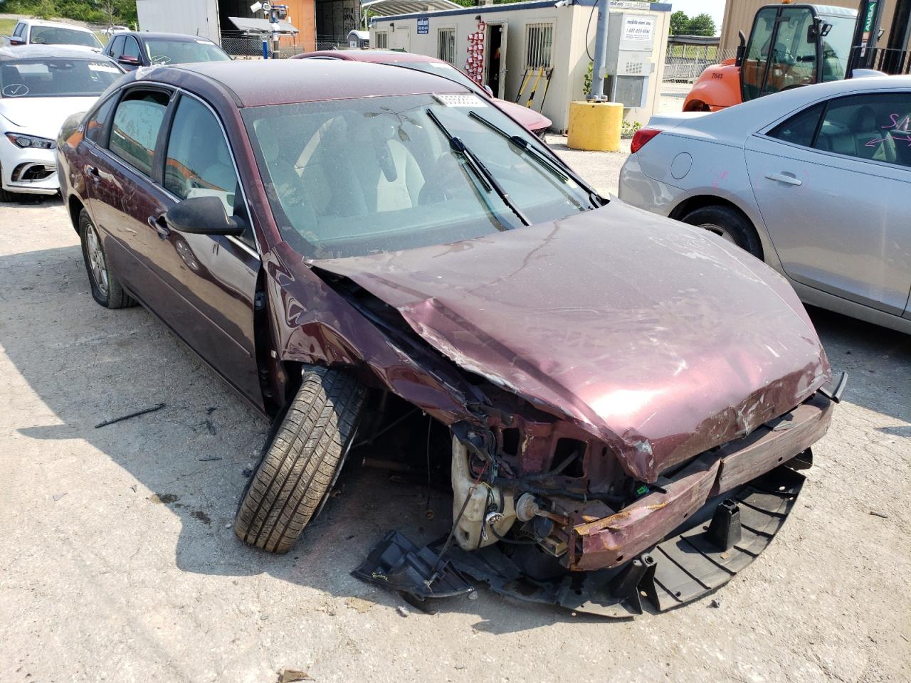 2007 Chevrolet Impala Lt Burgundy vin: 2G1WT58N279268524