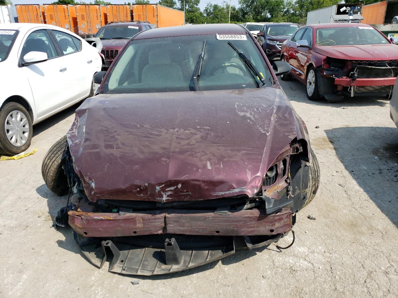 2007 Chevrolet Impala Lt Burgundy vin: 2G1WT58N279268524