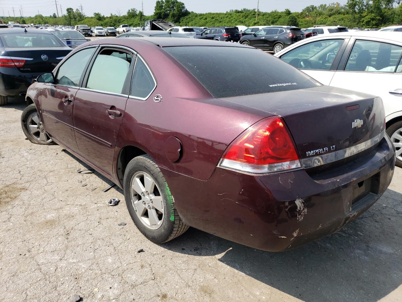 2007 Chevrolet Impala Lt Burgundy vin: 2G1WT58N279268524