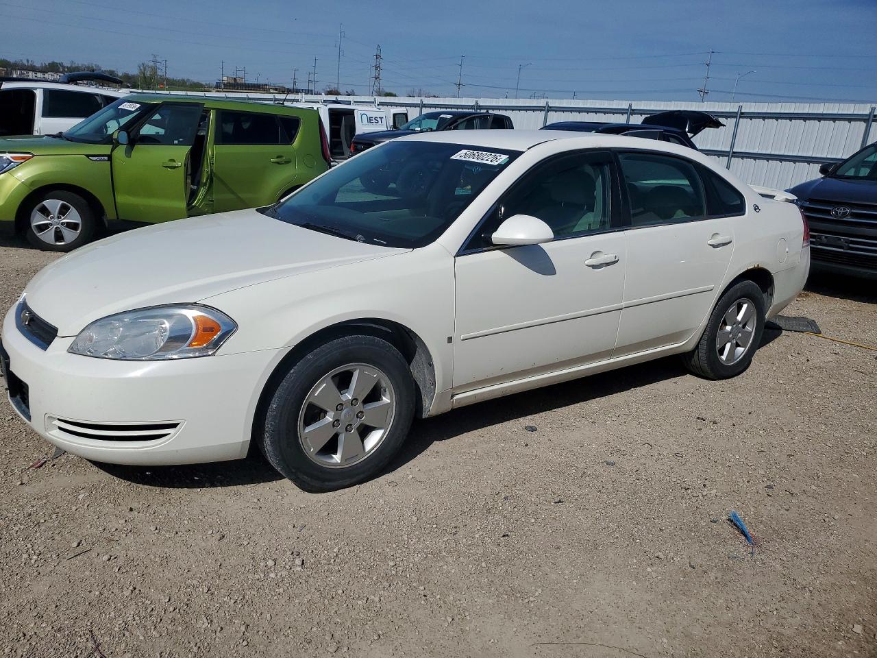 2007 Chevrolet Impala Lt White vin: 2G1WT58N279326163