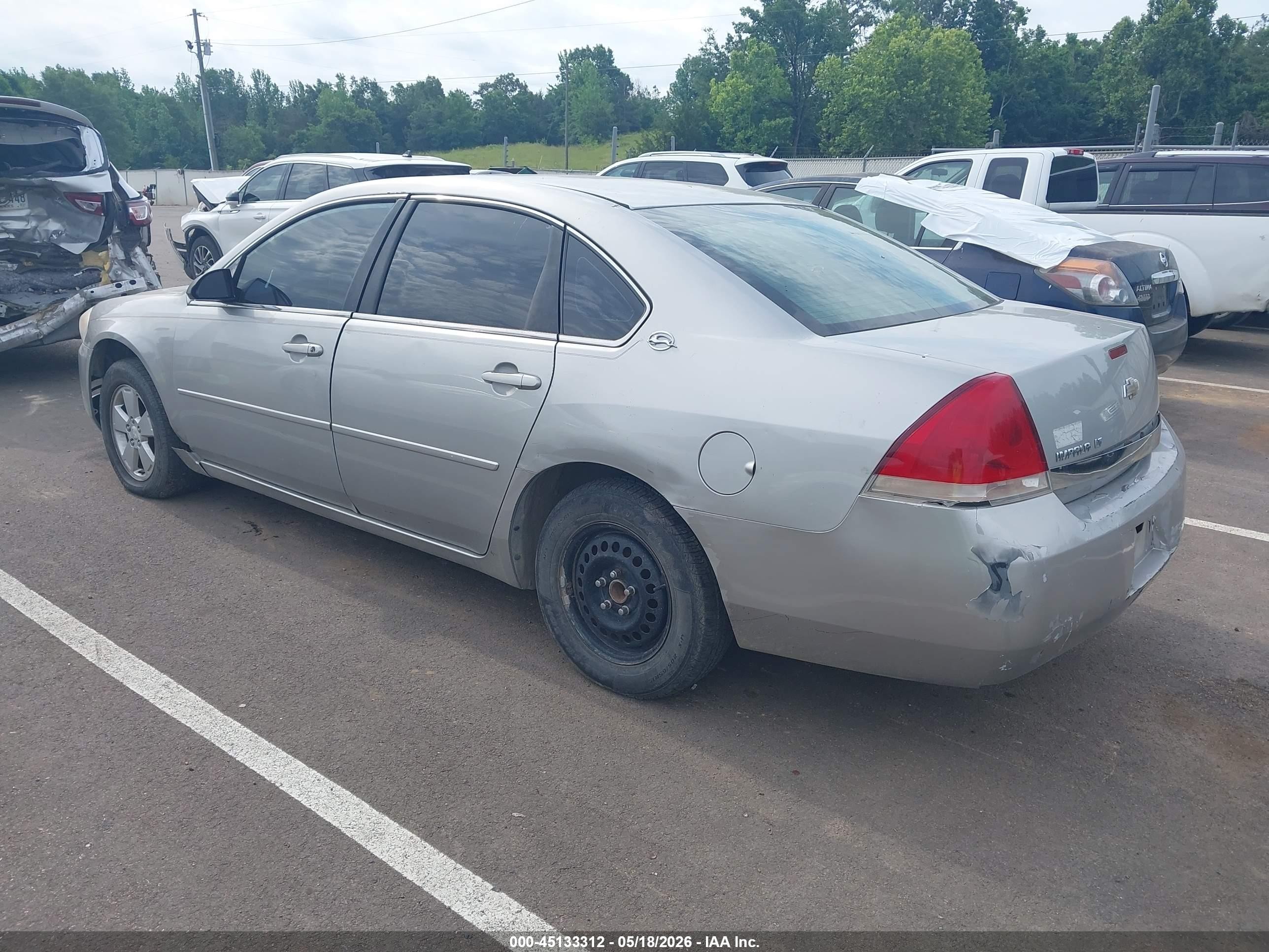 2008 Chevrolet Impala Lt Silver vin: 2G1WT58N289114171