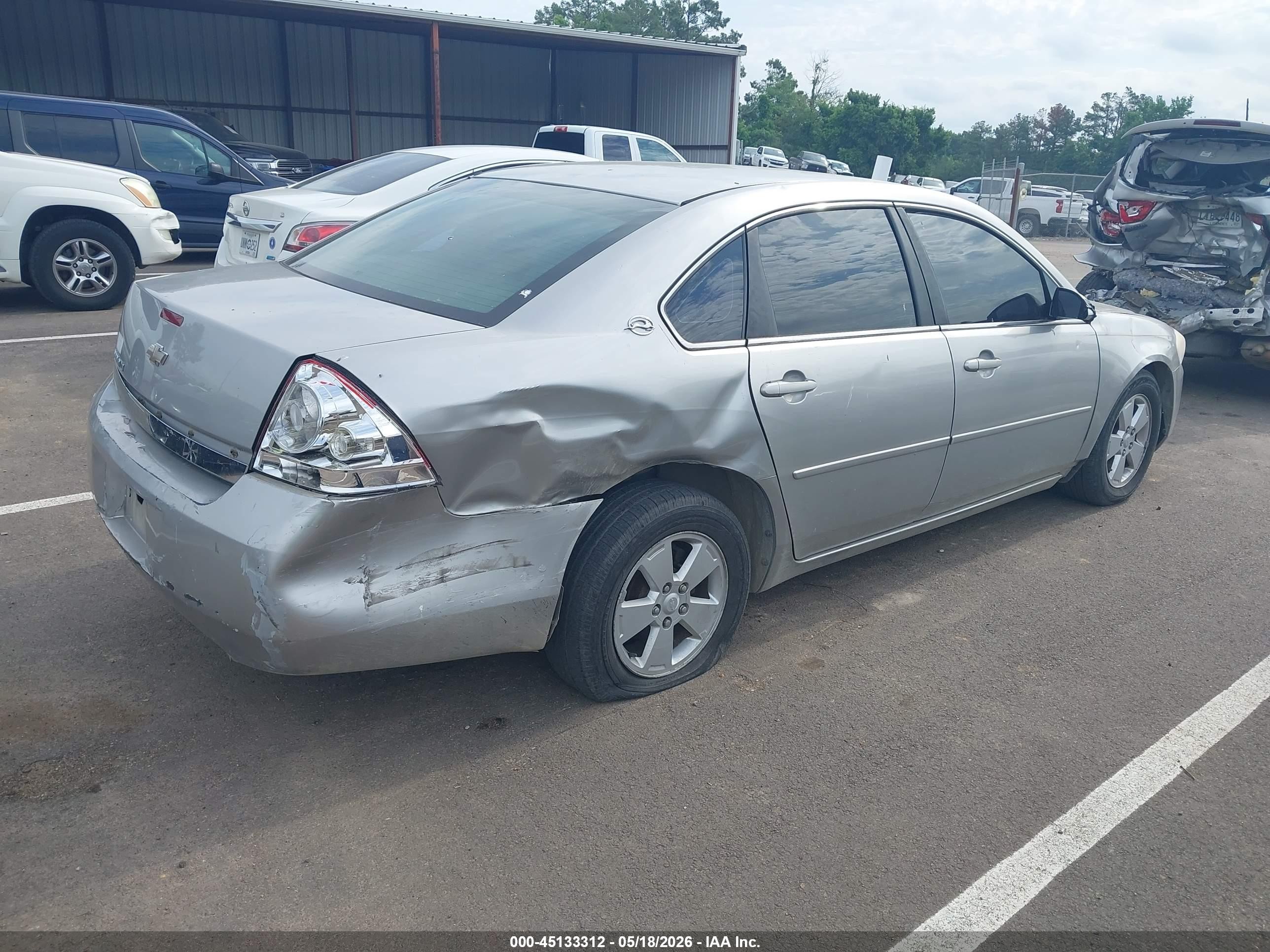 2008 Chevrolet Impala Lt Silver vin: 2G1WT58N289114171