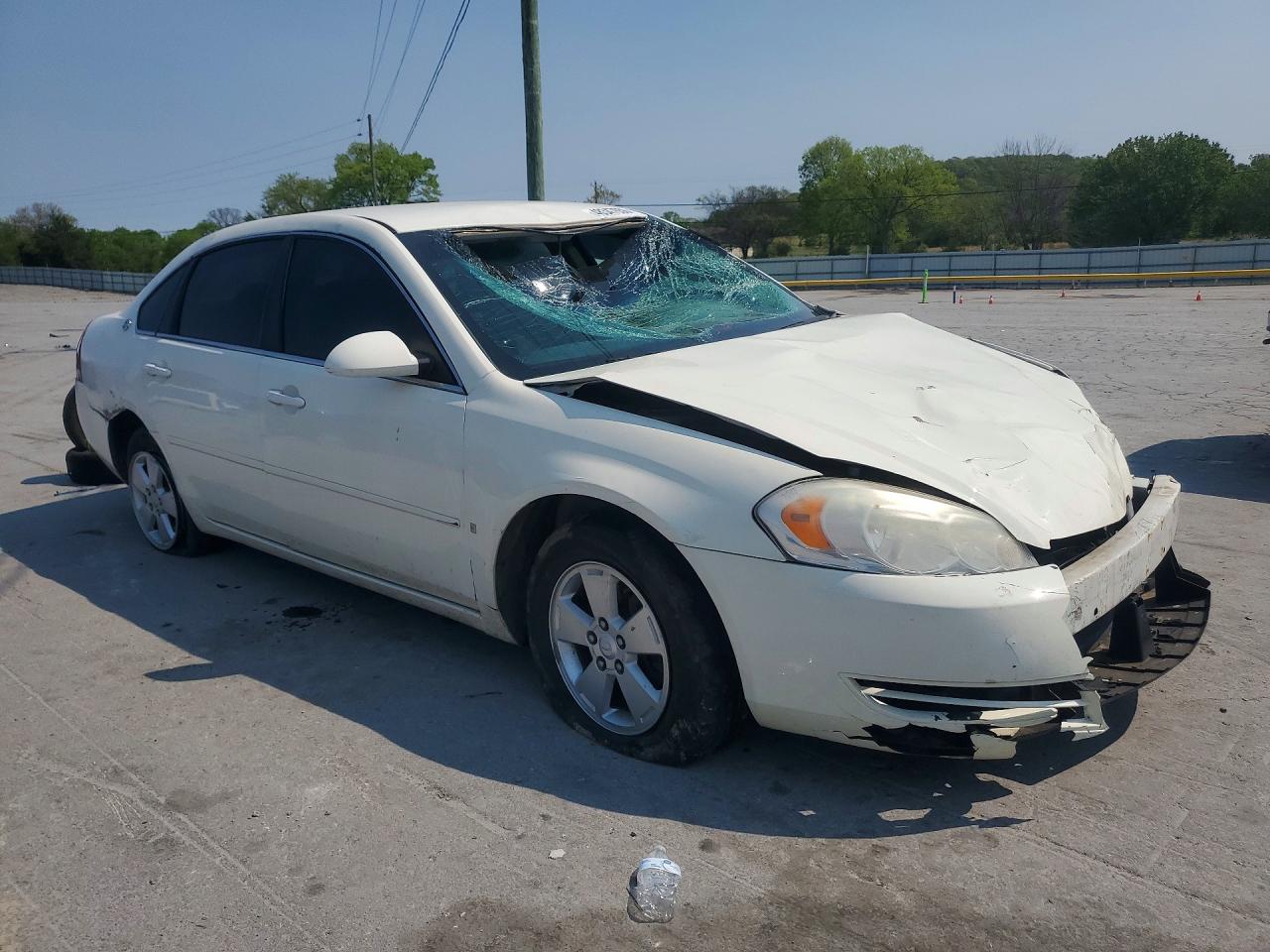 2008 Chevrolet Impala Lt White vin: 2G1WT58N289155156