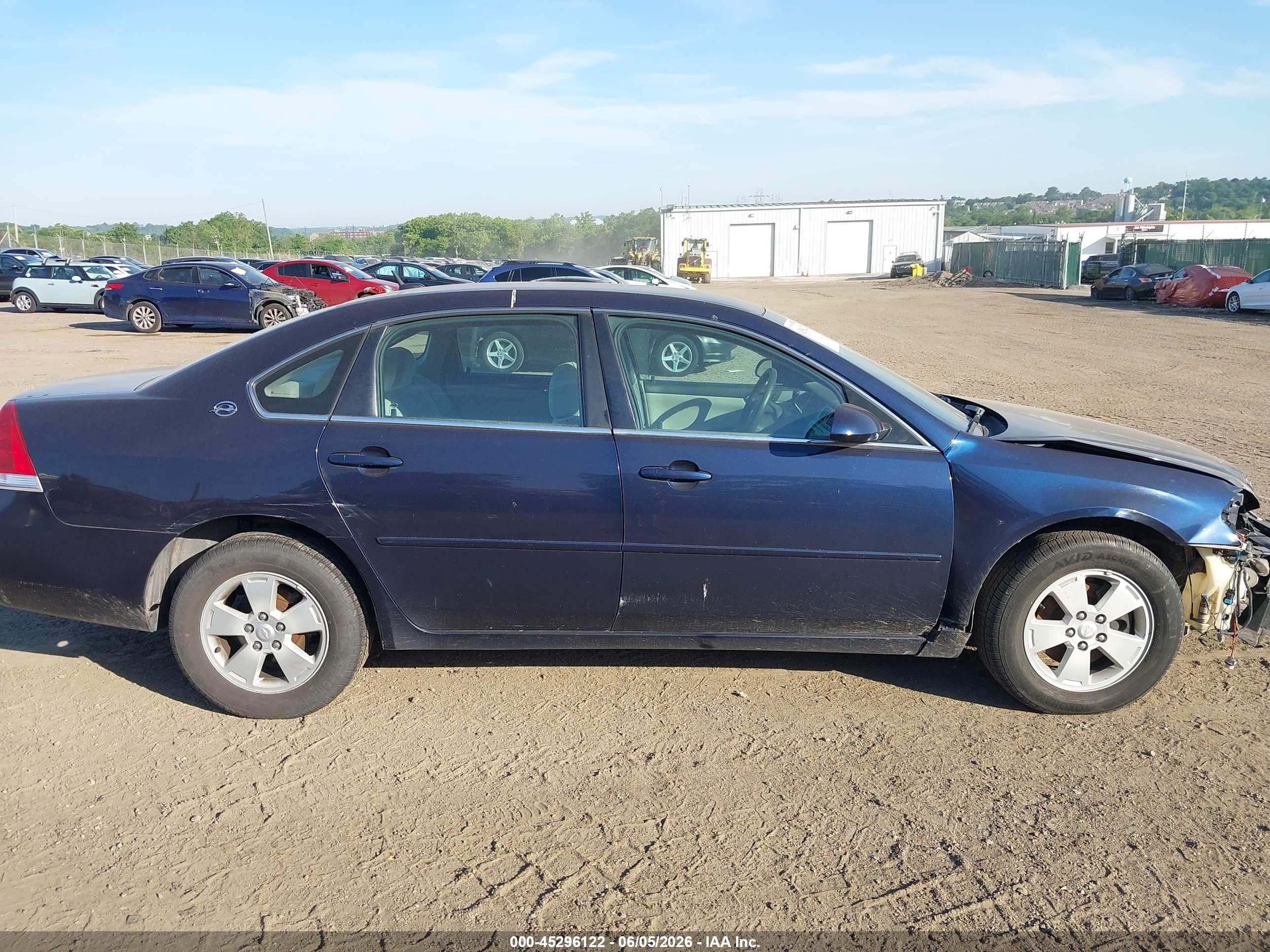 2008 Chevrolet Impala Lt Dark Blue vin: 2G1WT58N289250669