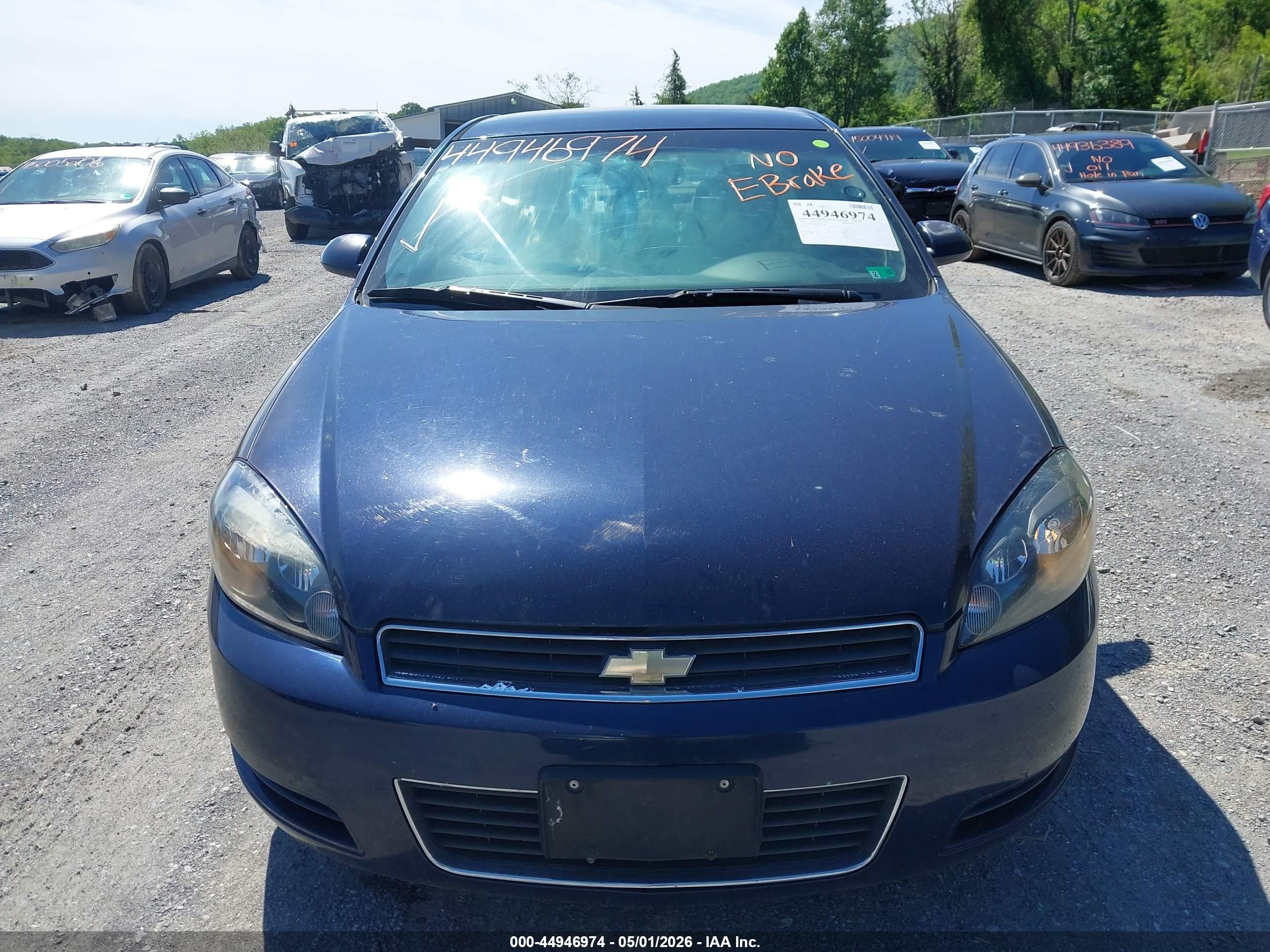 2008 Chevrolet Impala Lt Blue vin: 2G1WT58N289254060