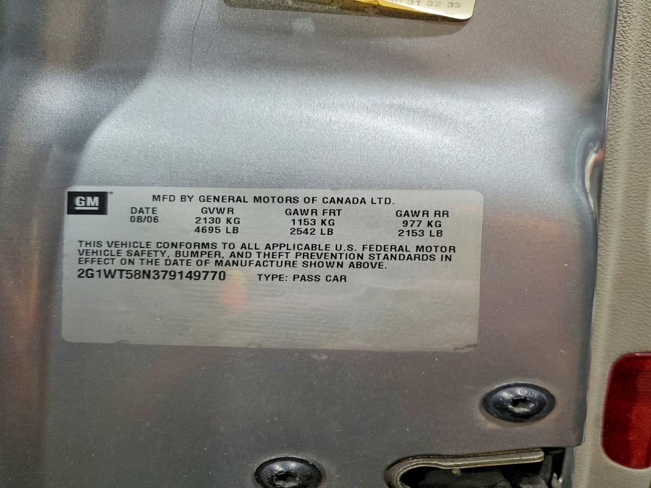 2007 Chevrolet Impala Lt Silver vin: 2G1WT58N379149770
