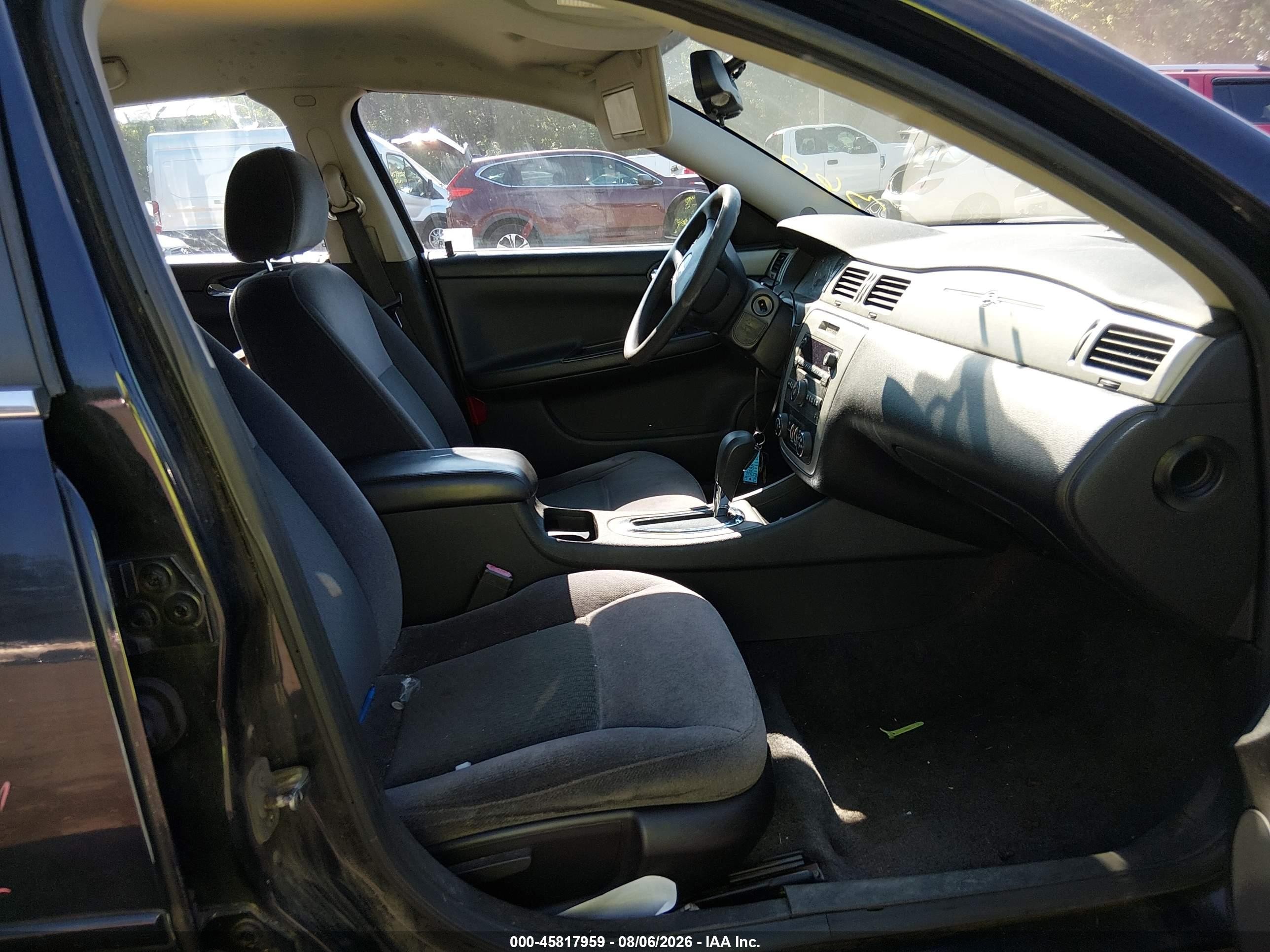 2007 Chevrolet Impala 3.5l Lt Black vin: 2G1WT58N379334790