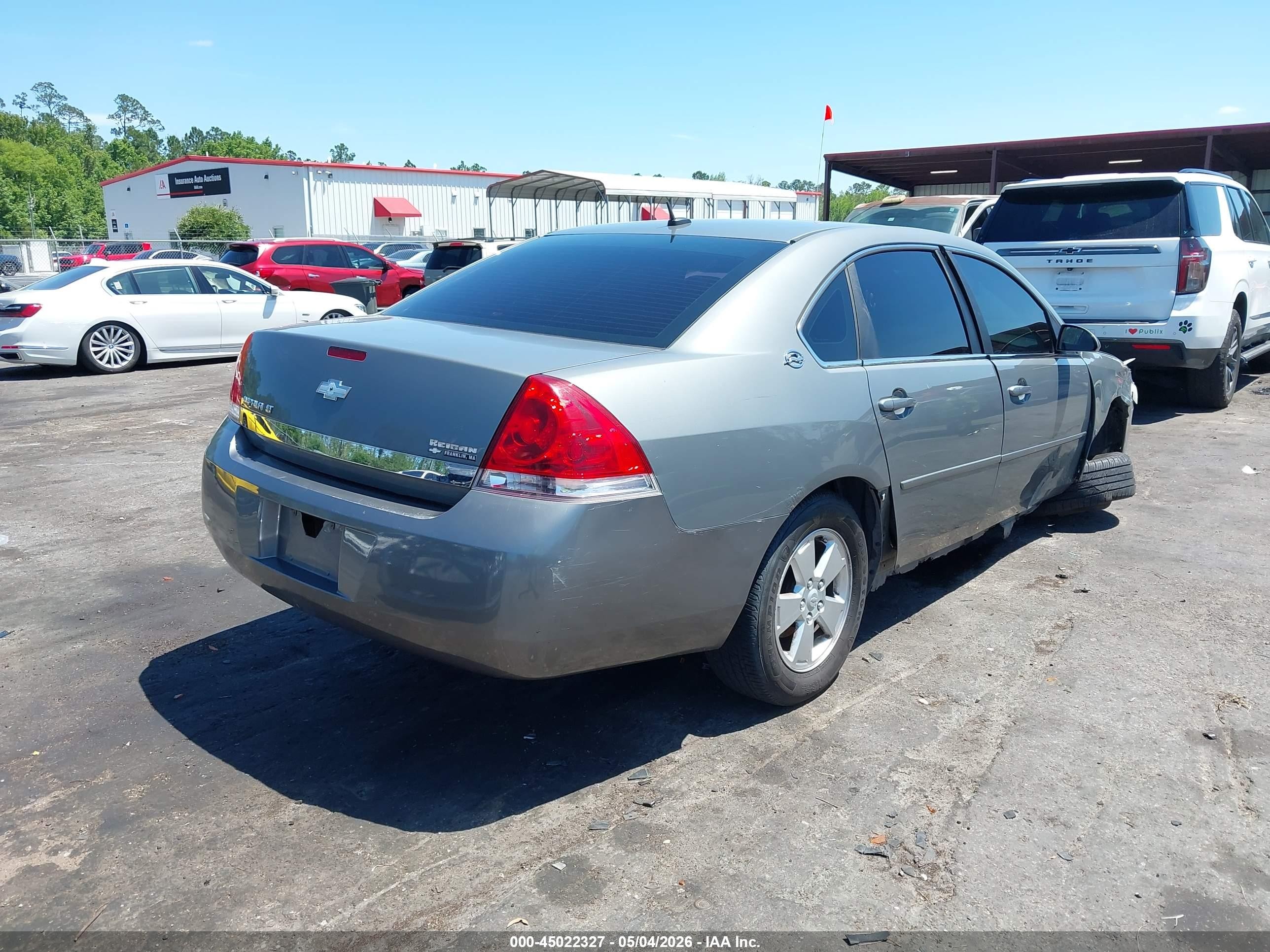 2008 Chevrolet Impala Lt Gray vin: 2G1WT58N381274817