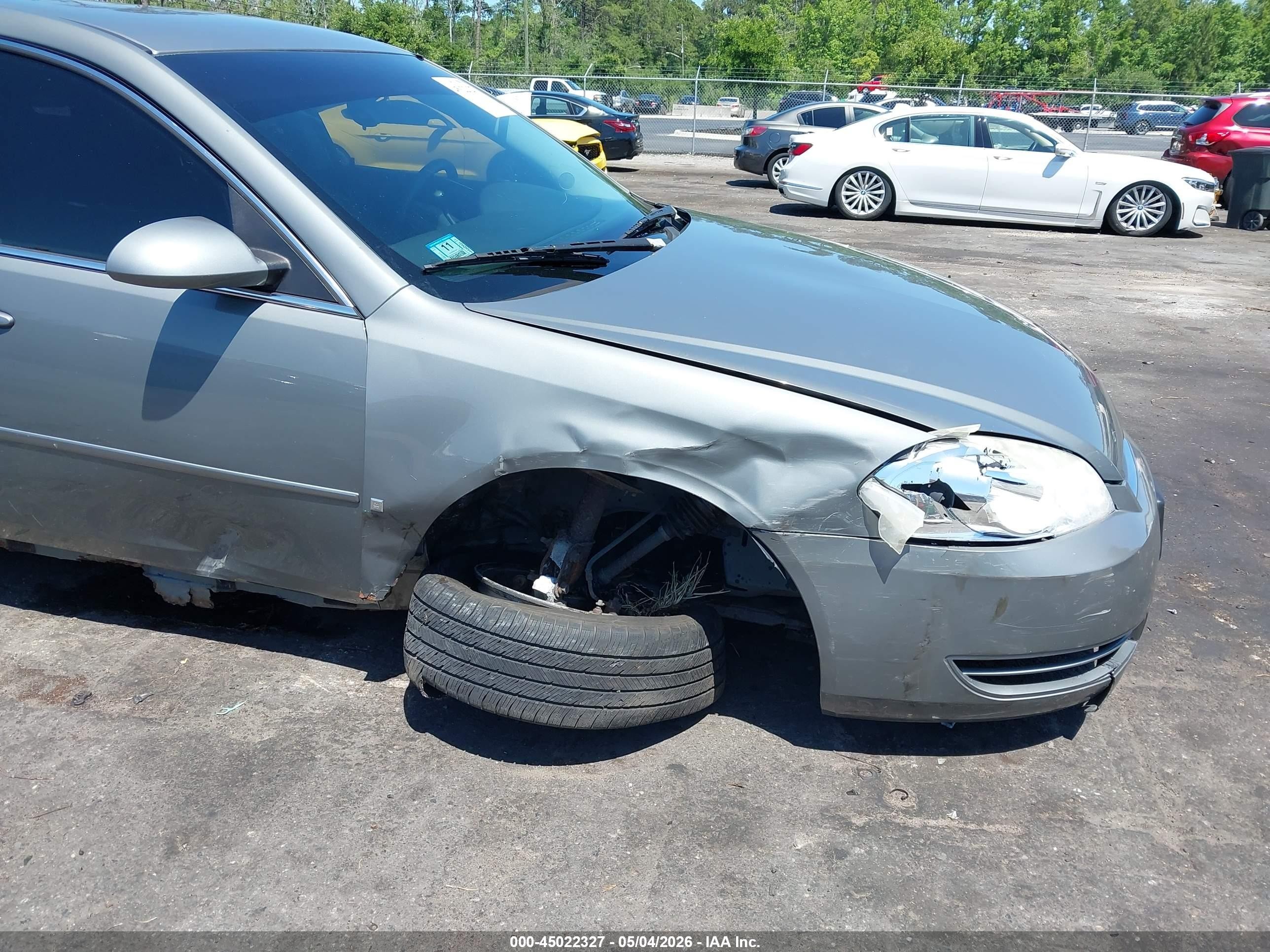 2008 Chevrolet Impala Lt Gray vin: 2G1WT58N381274817