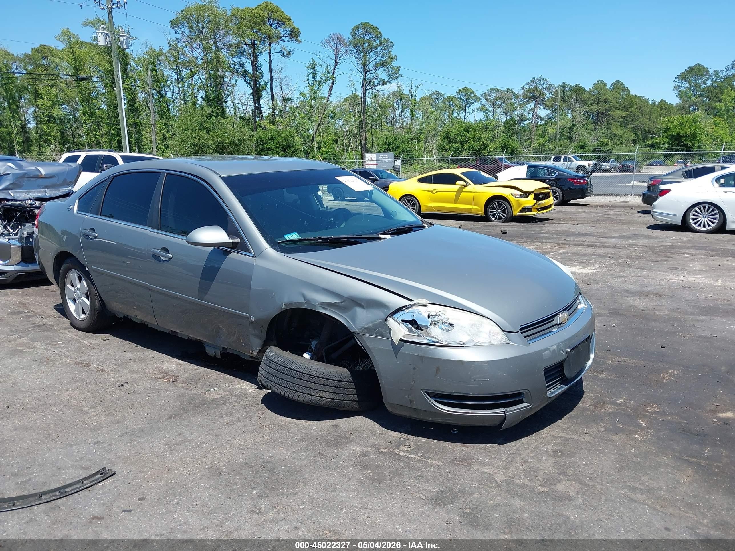 2008 Chevrolet Impala Lt Gray vin: 2G1WT58N381274817