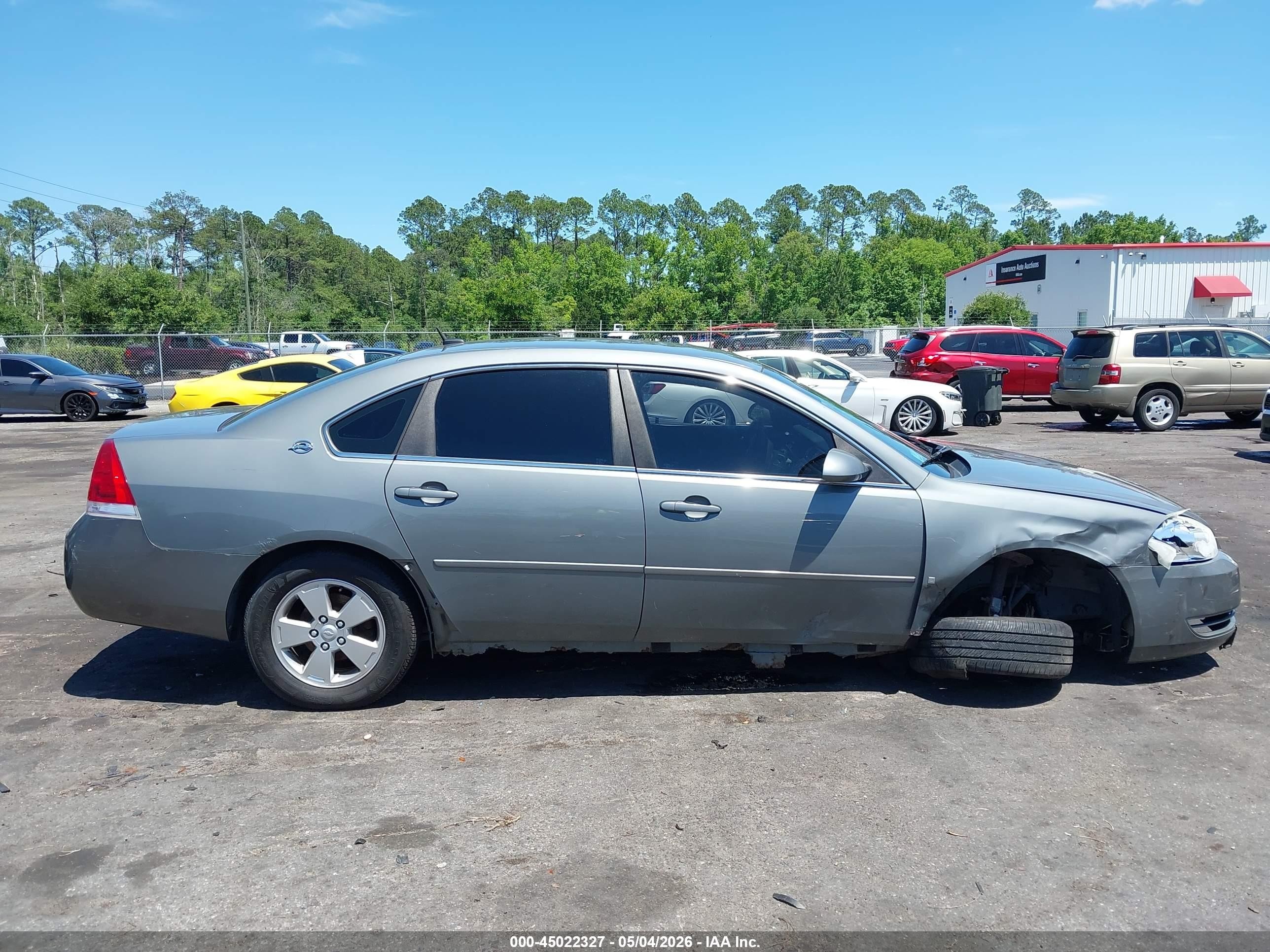 2008 Chevrolet Impala Lt Gray vin: 2G1WT58N381274817