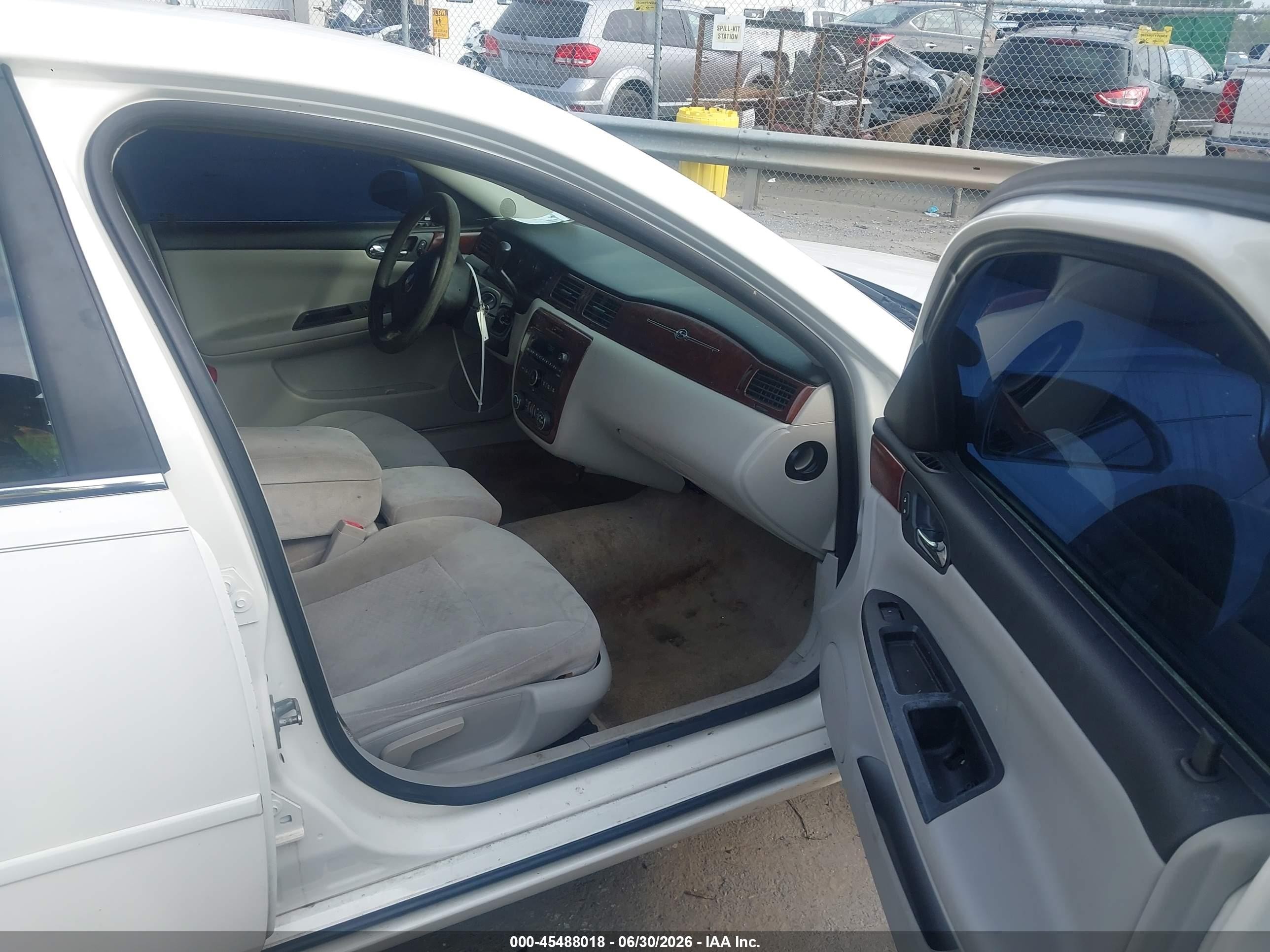 2007 Chevrolet Impala 3.5l Lt White vin: 2G1WT58N579235095
